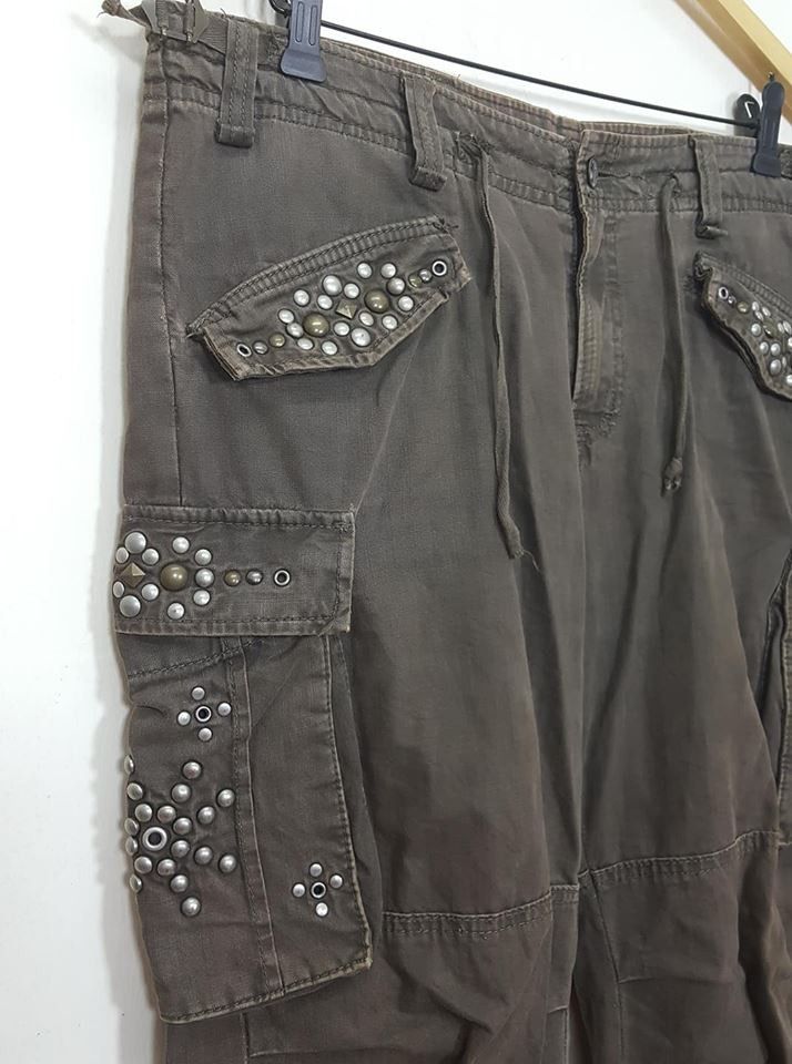 Japanese Brand Japan Studded Ankle Zipper Adjustable Drawstring Waist/ Hem Size US 37 - 6 Thumbnail