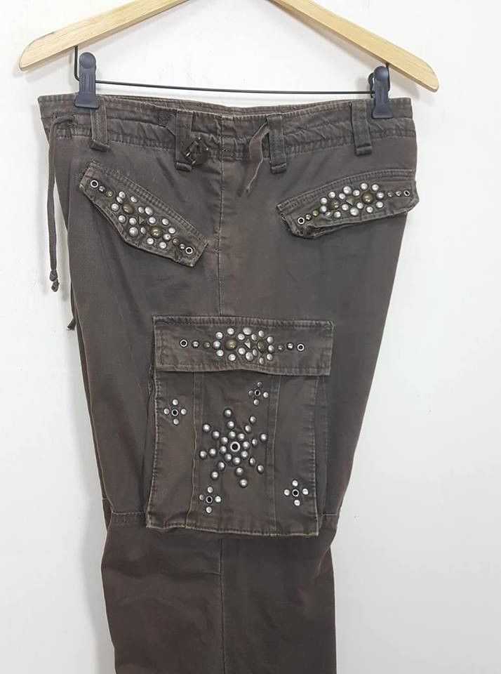 Japanese Brand Japan Studded Ankle Zipper Adjustable Drawstring Waist/ Hem Size US 37 - 5 Thumbnail