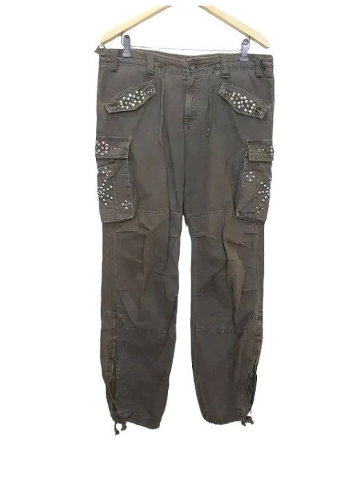 Japanese Brand Japan Studded Ankle Zipper Adjustable Drawstring Waist/ Hem Size US 37 - 1 Thumbnail