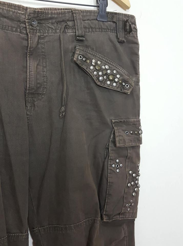 Japanese Brand Japan Studded Ankle Zipper Adjustable Drawstring Waist/ Hem Size US 37 - 8 Thumbnail