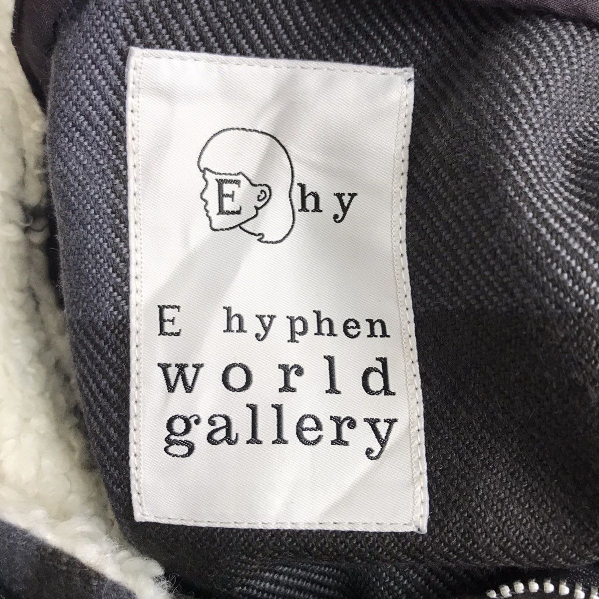 Japanese Brand E HYPHENWORLD GALLERY Japan Check Hooded Cape Size ONE SIZE - 4 Thumbnail