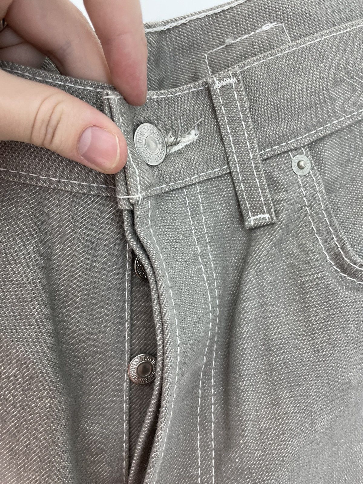 Levi's Vintage Levi’s Jeans Worker Waxed Style Size US 33 - 11 Thumbnail