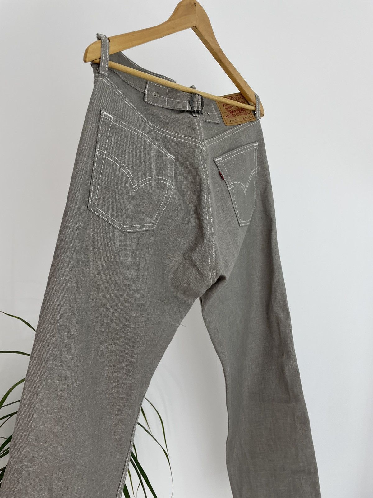 Levi's Vintage Levi’s Jeans Worker Waxed Style Size US 33 - 2 Thumbnail