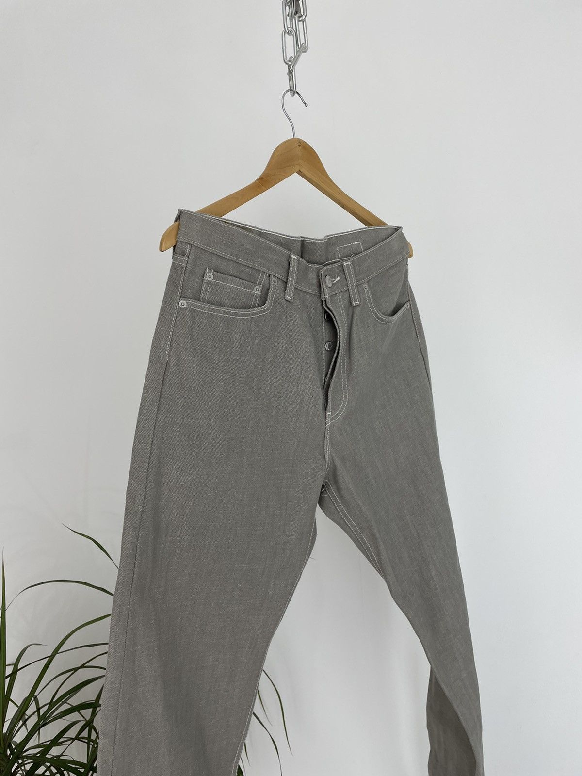 Levi's Vintage Levi’s Jeans Worker Waxed Style Size US 33 - 3 Thumbnail
