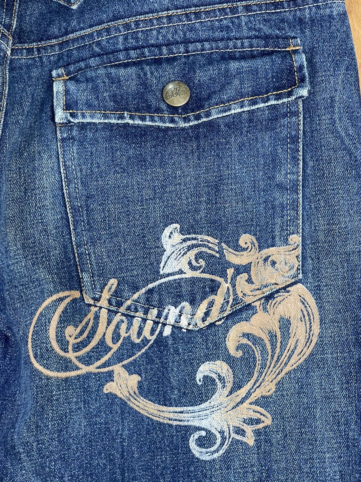 Japanese Brand × Vintage 🏄🏻‍♂️Surfing Style Design By Beach Sound Surf Wave Logo Denim Size US 31 - 6 Thumbnail