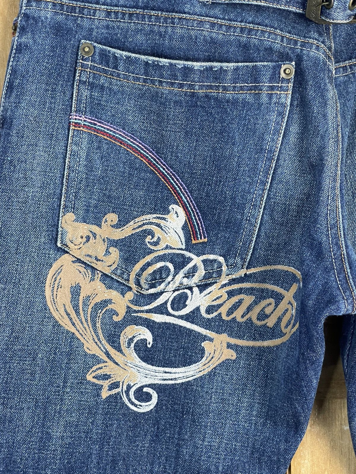 Japanese Brand × Vintage 🏄🏻‍♂️Surfing Style Design By Beach Sound Surf Wave Logo Denim Size US 31 - 5 Thumbnail
