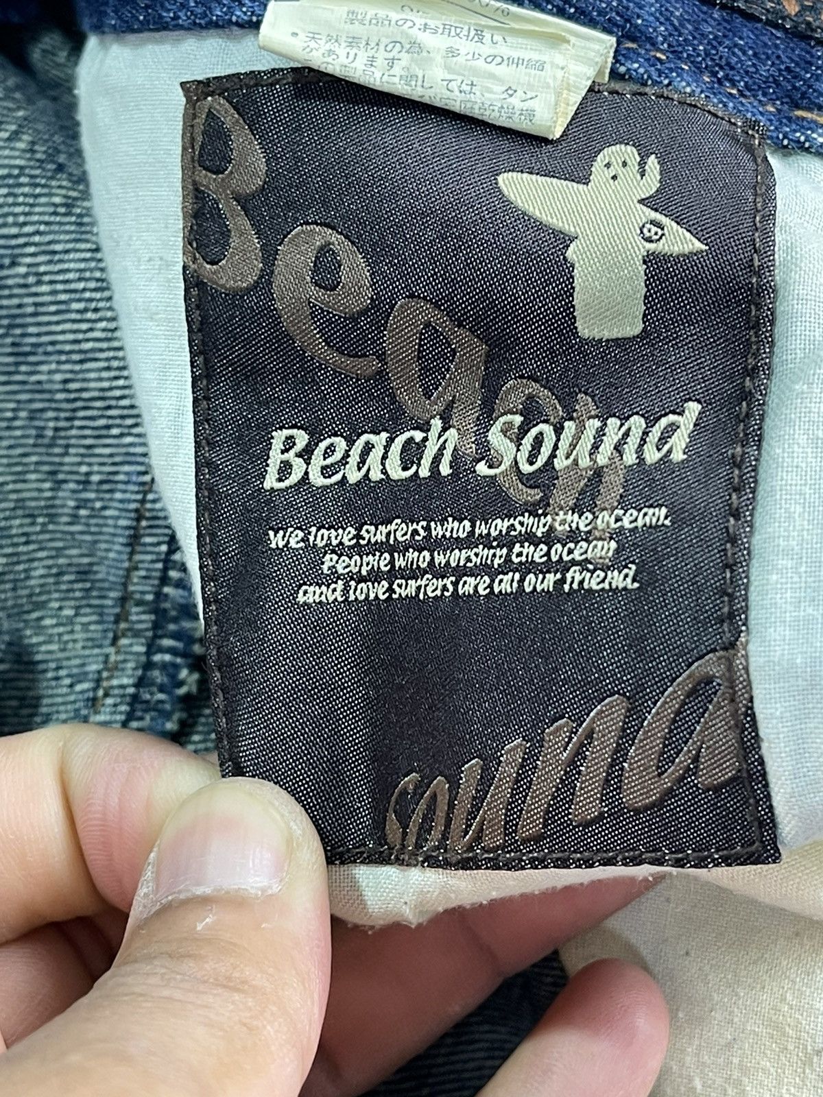 Japanese Brand × Vintage 🏄🏻‍♂️Surfing Style Design By Beach Sound Surf Wave Logo Denim Size US 31 - 11 Thumbnail