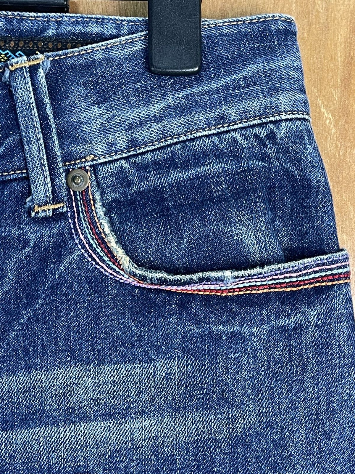 Japanese Brand × Vintage 🏄🏻‍♂️Surfing Style Design By Beach Sound Surf Wave Logo Denim Size US 31 - 15 Thumbnail
