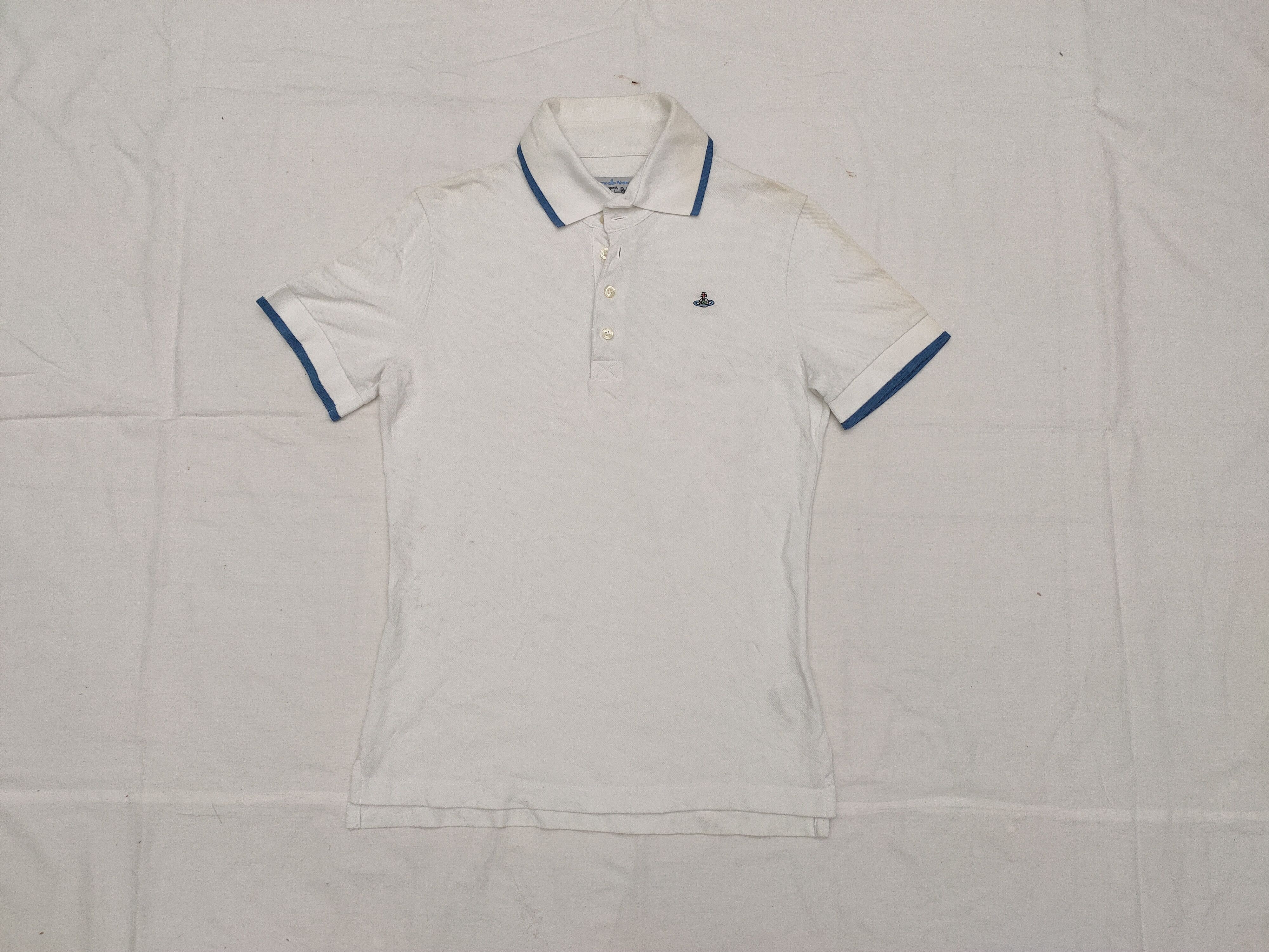 Vivienne Westwood Vivienne Westwood Orb Embroidered Ringer Polo Shirt Size US S / EU 44-46 / 1 - 1 Thumbnail