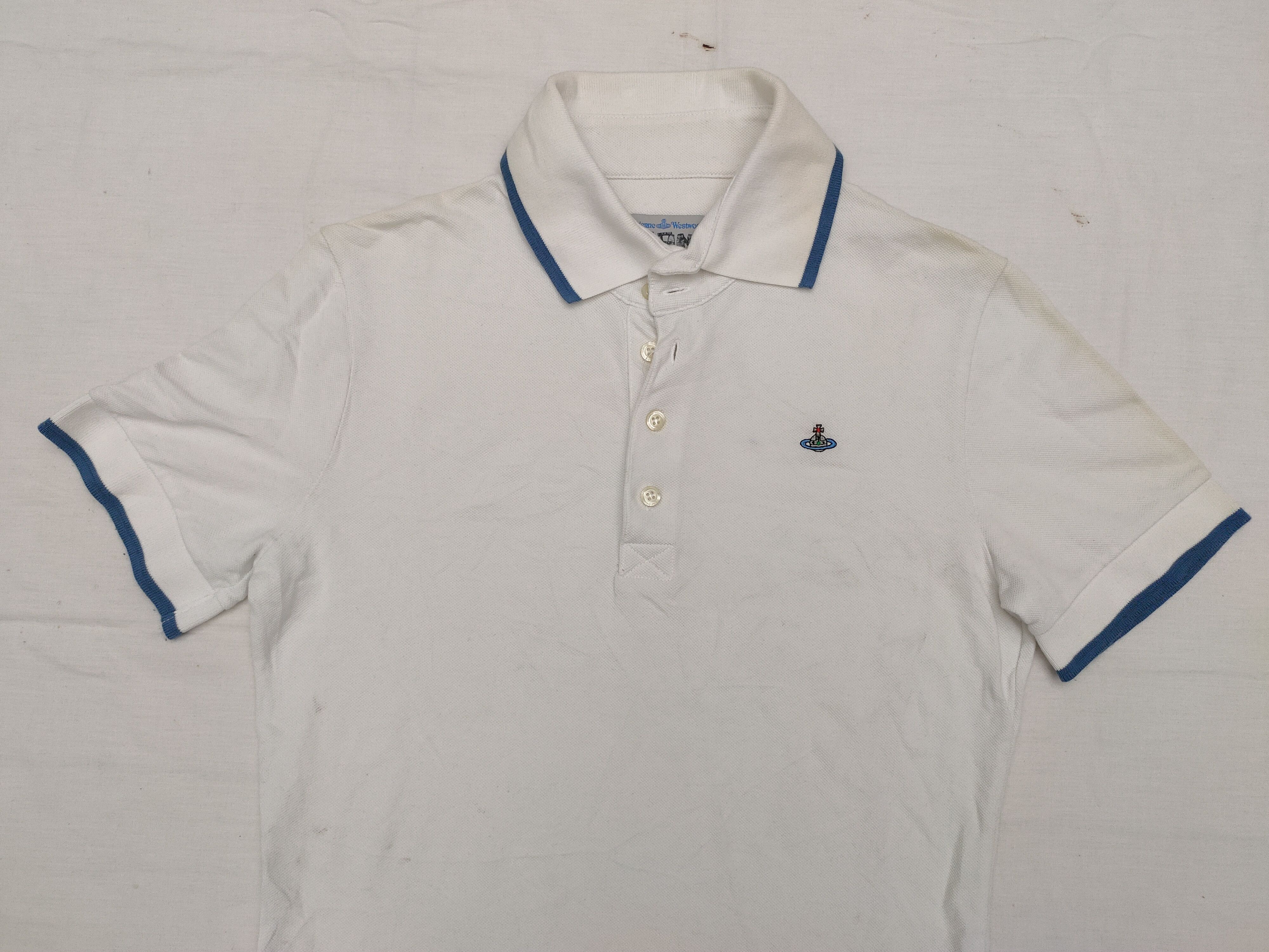Vivienne Westwood Vivienne Westwood Orb Embroidered Ringer Polo Shirt Size US S / EU 44-46 / 1 - 2 Thumbnail
