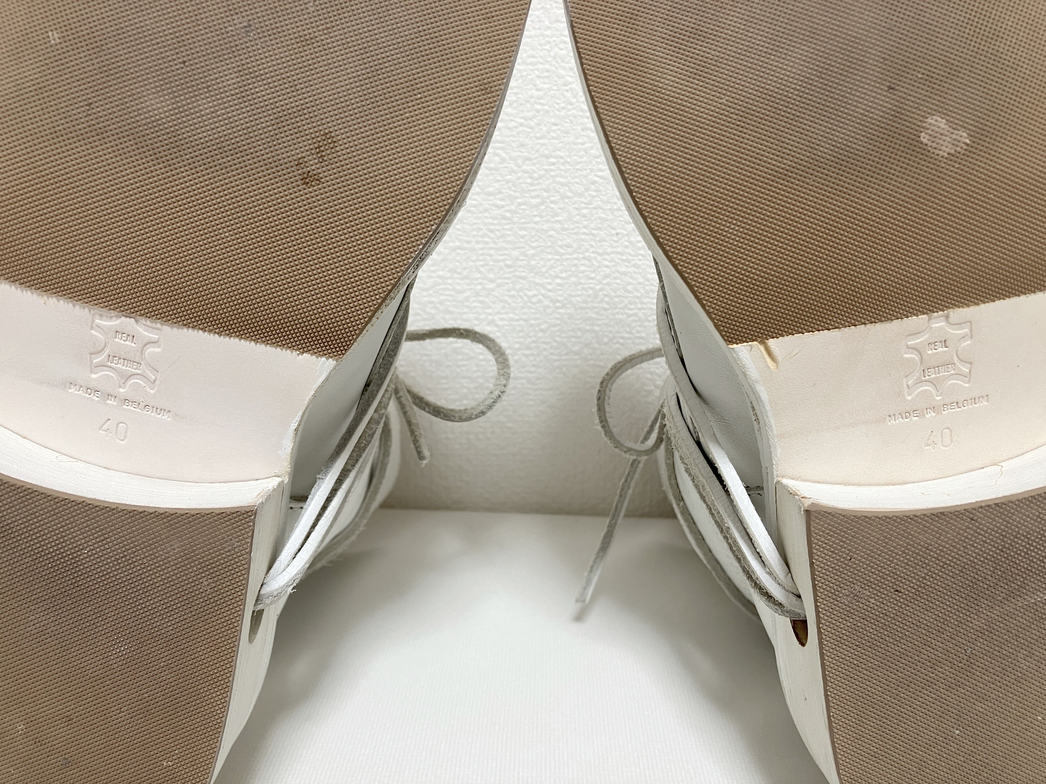 Dirk Bikkembergs Dirk Bikkembergs White Leather Lace boots 609 F 78 used 40 Size US 7.5 / EU 40-41 - 7 Thumbnail