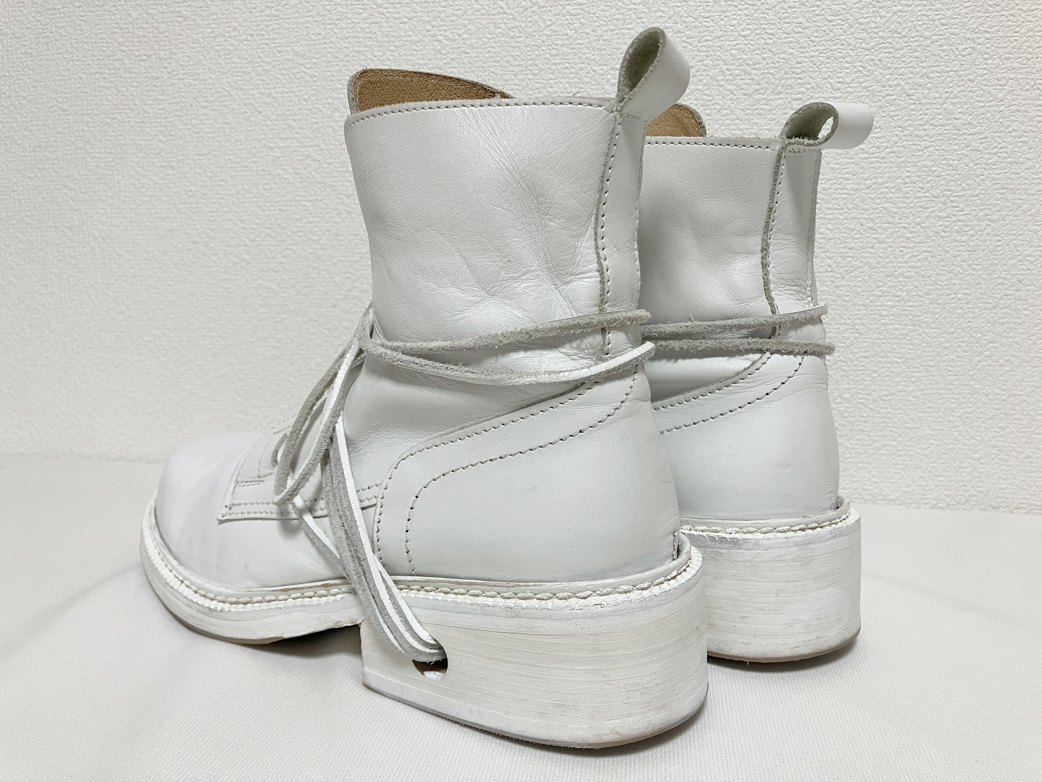 Dirk Bikkembergs Dirk Bikkembergs White Leather Lace boots 609 F 78 used 40 Size US 7.5 / EU 40-41 - 3 Thumbnail