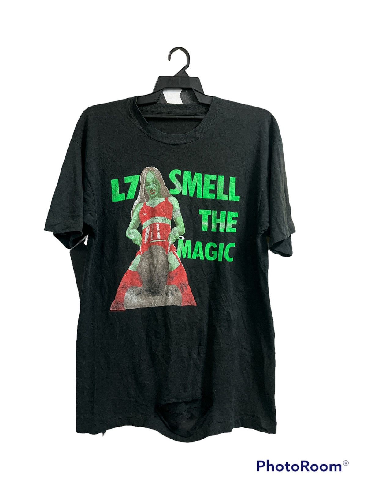 Band Tees × Vintage THRASHED VINTAGE 90’s GRUNGE L7 SMELL THE MAGIC TSHIRT Size US XL / EU 56 / 4 - 2 Thumbnail