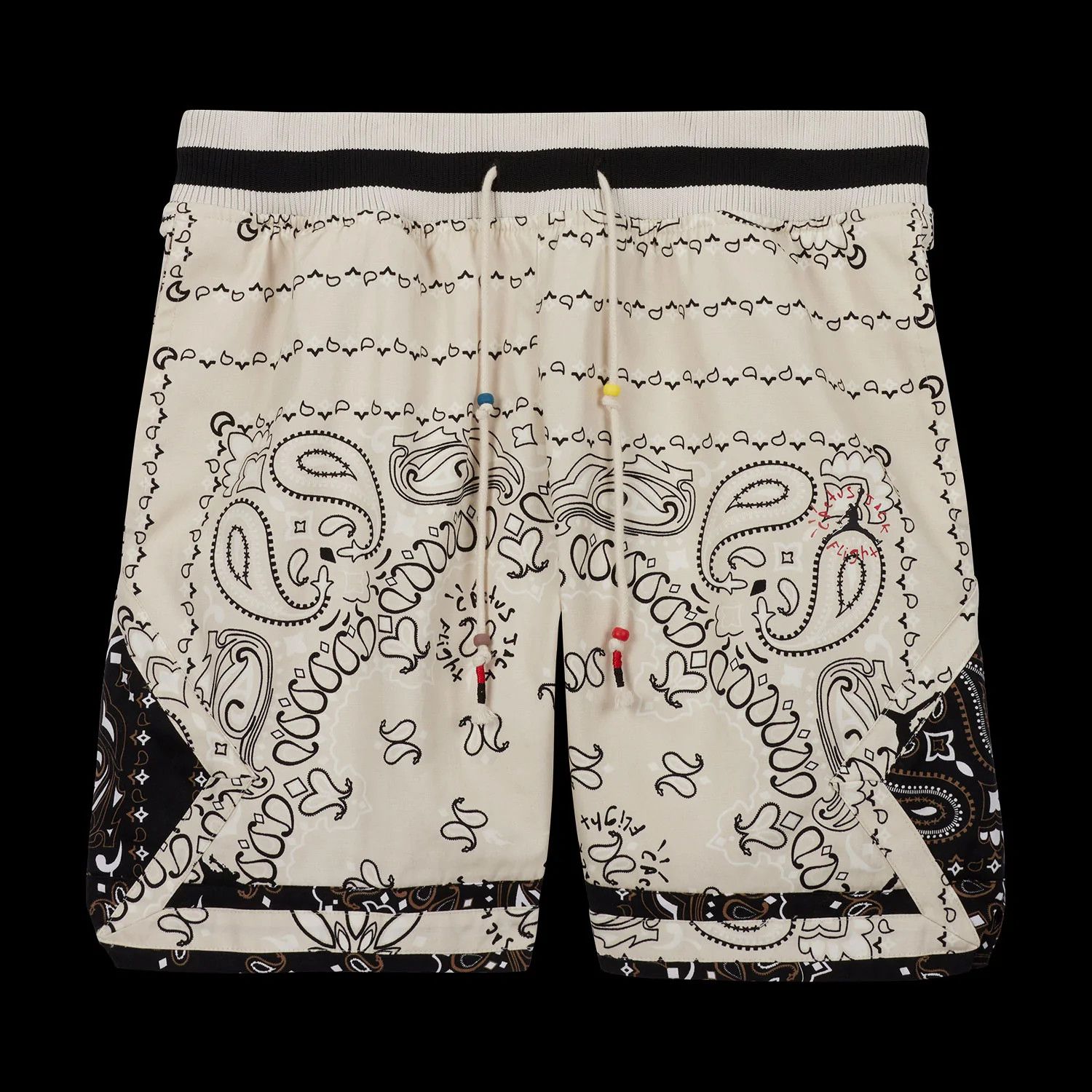 image of Jordan Travis Scott Travis Scott Jordan Paisley Shorts in Beige, Men's (Size 32)