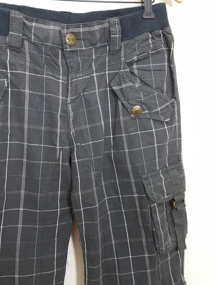 Japanese Brand Adjustable Hem Grid Cargo Streetwear Style Pants Size US 32 / EU 48 - 4 Thumbnail