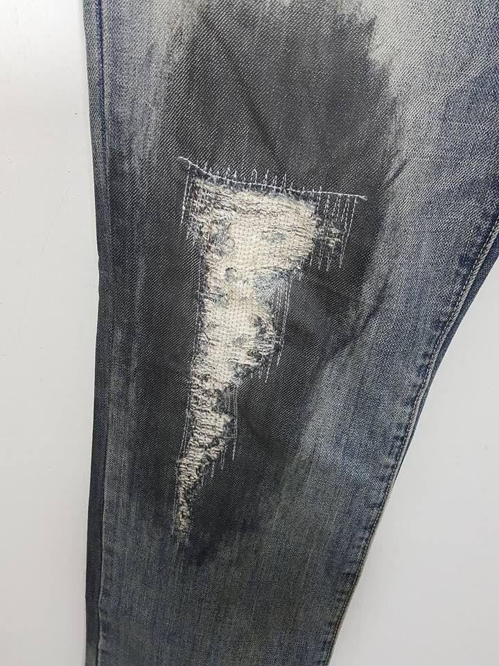 Swagger Ripped Rugged Distressed Denim Pant Size US 30 / EU 46 - 16 Thumbnail