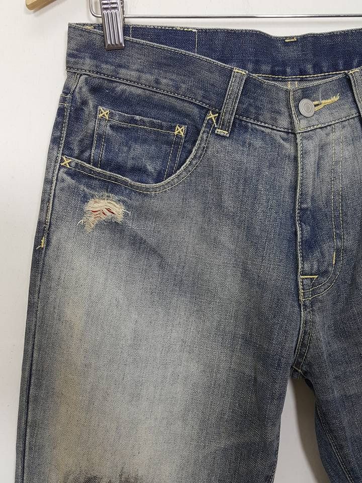 Swagger Ripped Rugged Distressed Denim Pant Size US 30 / EU 46 - 3 Thumbnail