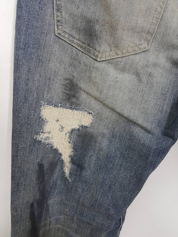 Swagger Ripped Rugged Distressed Denim Pant Size US 30 / EU 46 - 14 Thumbnail