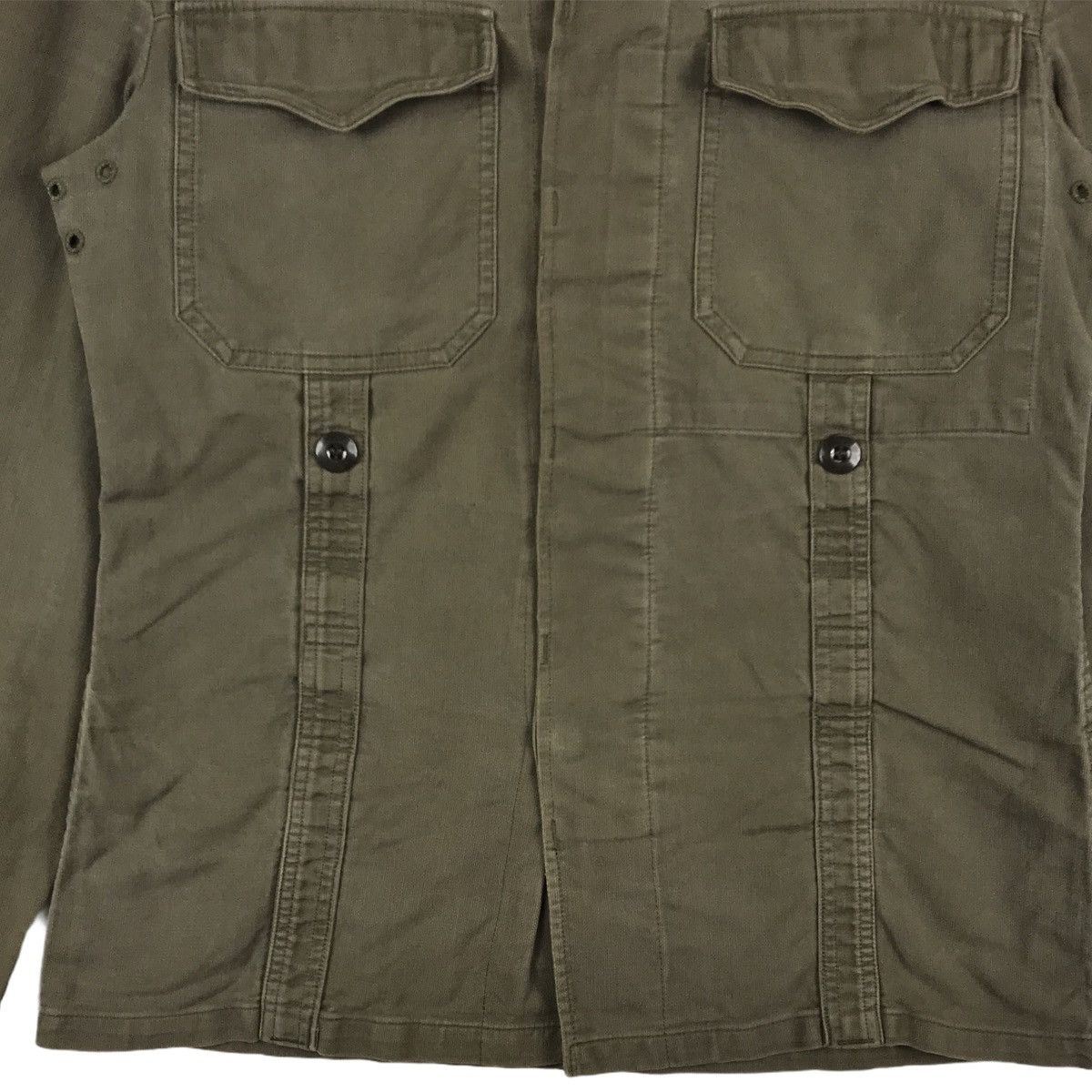 Other Vintage 80s German Military Button Up Long Sleeve Shirt Size US S / EU 44-46 / 1 - 3 Thumbnail