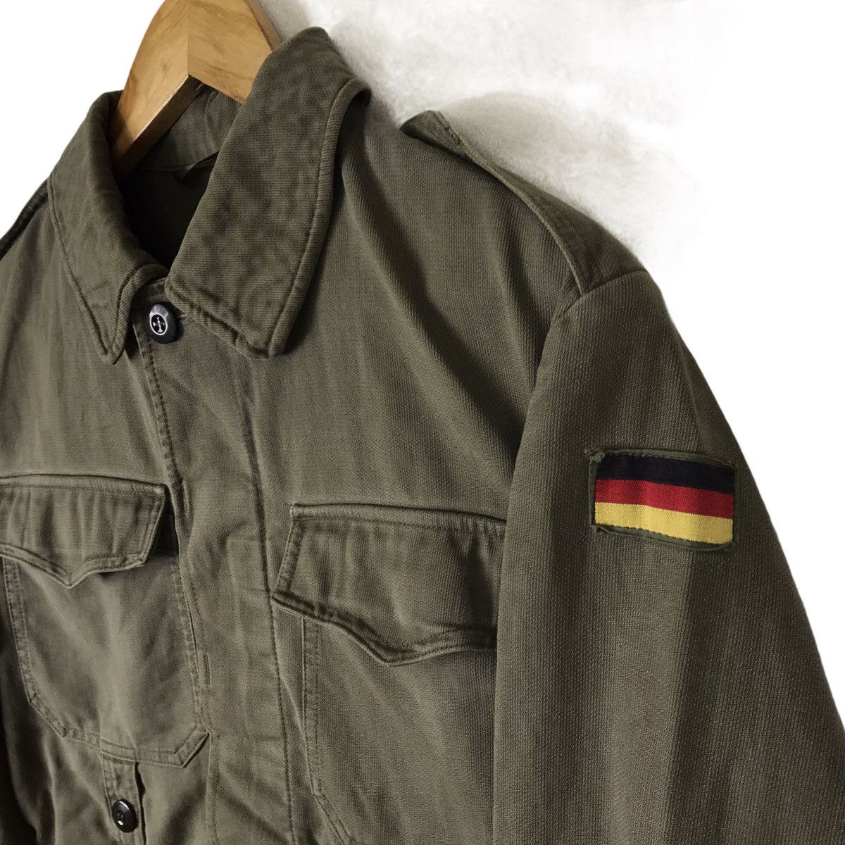 Other Vintage 80s German Military Button Up Long Sleeve Shirt Size US S / EU 44-46 / 1 - 5 Thumbnail
