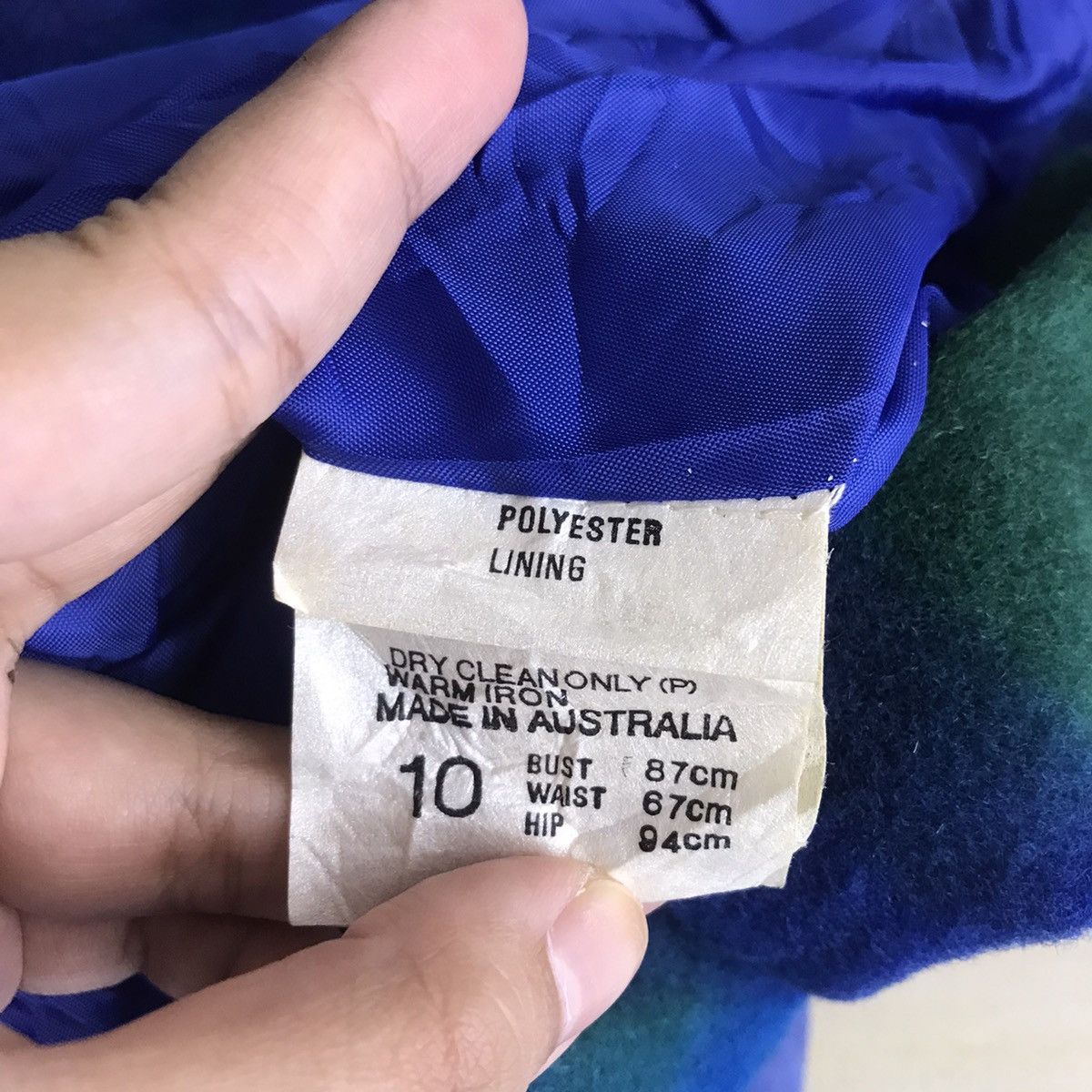Vintage HOWARDS SHOWERS Australian Brand Blue Blazer Coat Jacket Size S / US 4 / IT 40 - 5 Thumbnail