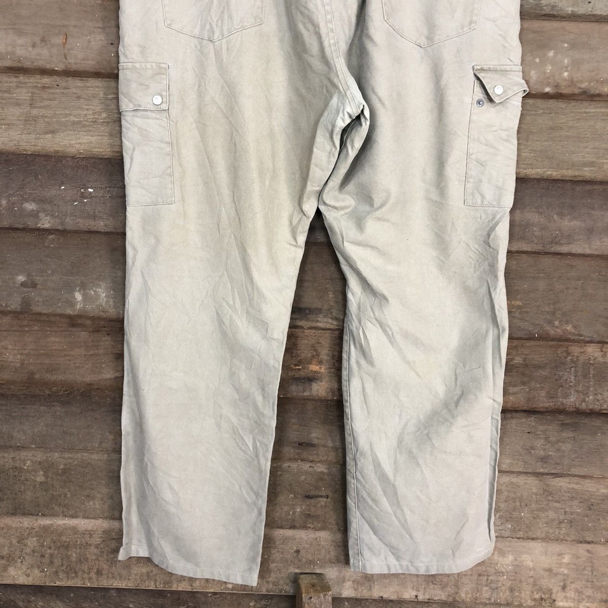Japanese Brand Otarie Light Grey Multipocket Tactical Cargo Pants #c962 Size US 41 - 10 Thumbnail