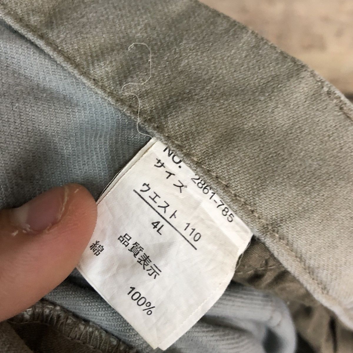 Japanese Brand Otarie Light Grey Multipocket Tactical Cargo Pants #c962 Size US 41 - 12 Thumbnail