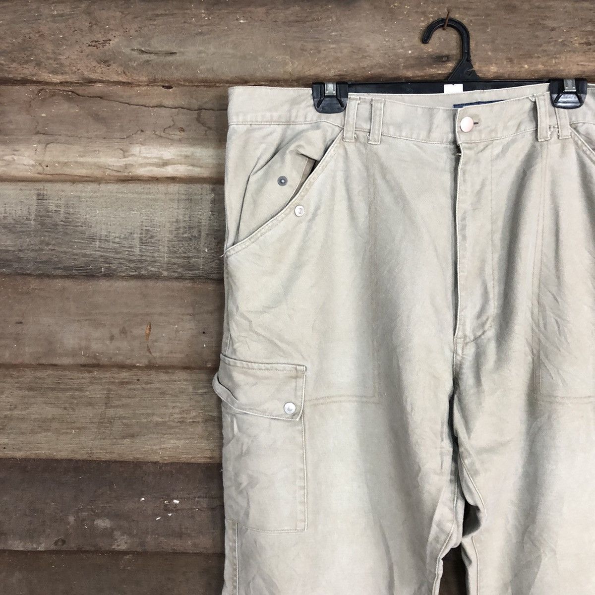 Japanese Brand Otarie Light Grey Multipocket Tactical Cargo Pants #c962 Size US 41 - 6 Thumbnail