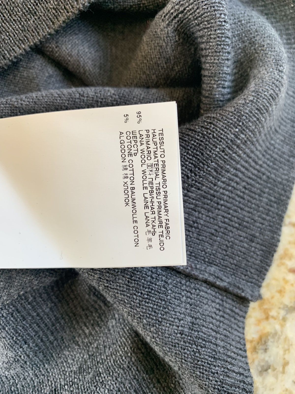 Maison Margiela Grey Knitwear With Black Trim Size US M / EU 48-50 / 2 - 11 Thumbnail
