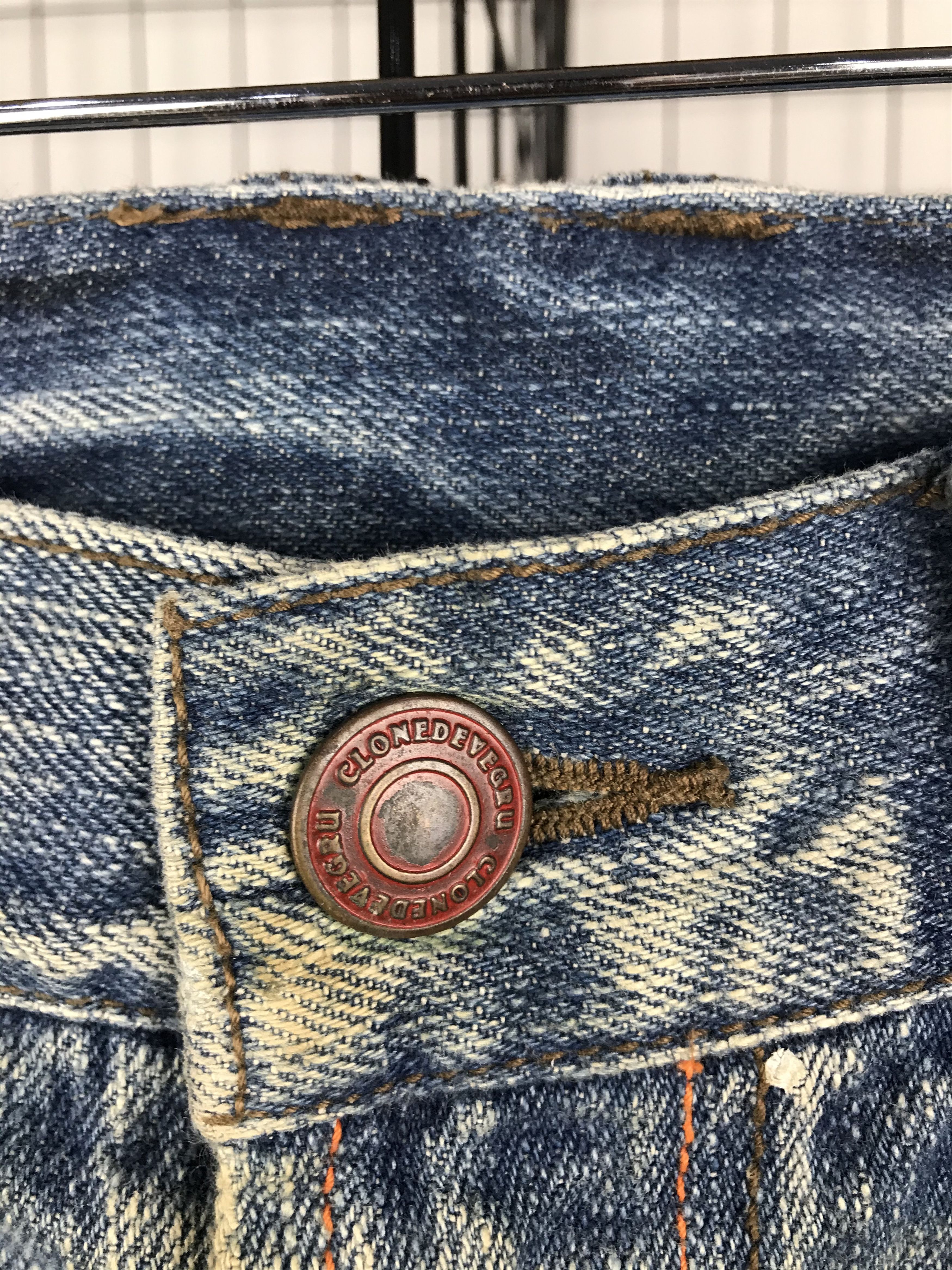 Japanese Brand Shortpants Rainbow Distressed Denim Size US 33 - 3 Thumbnail
