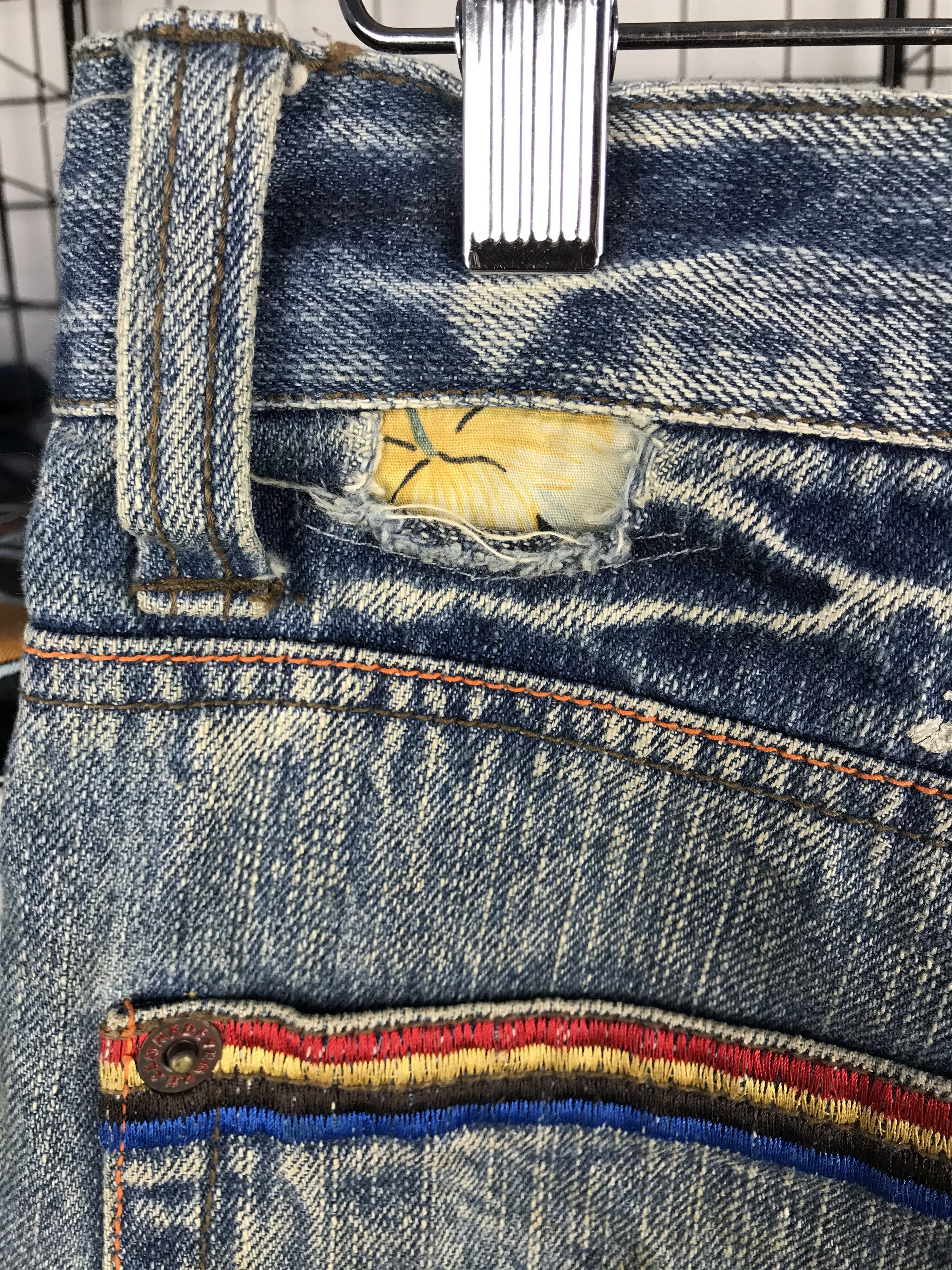 Japanese Brand Shortpants Rainbow Distressed Denim Size US 33 - 6 Thumbnail