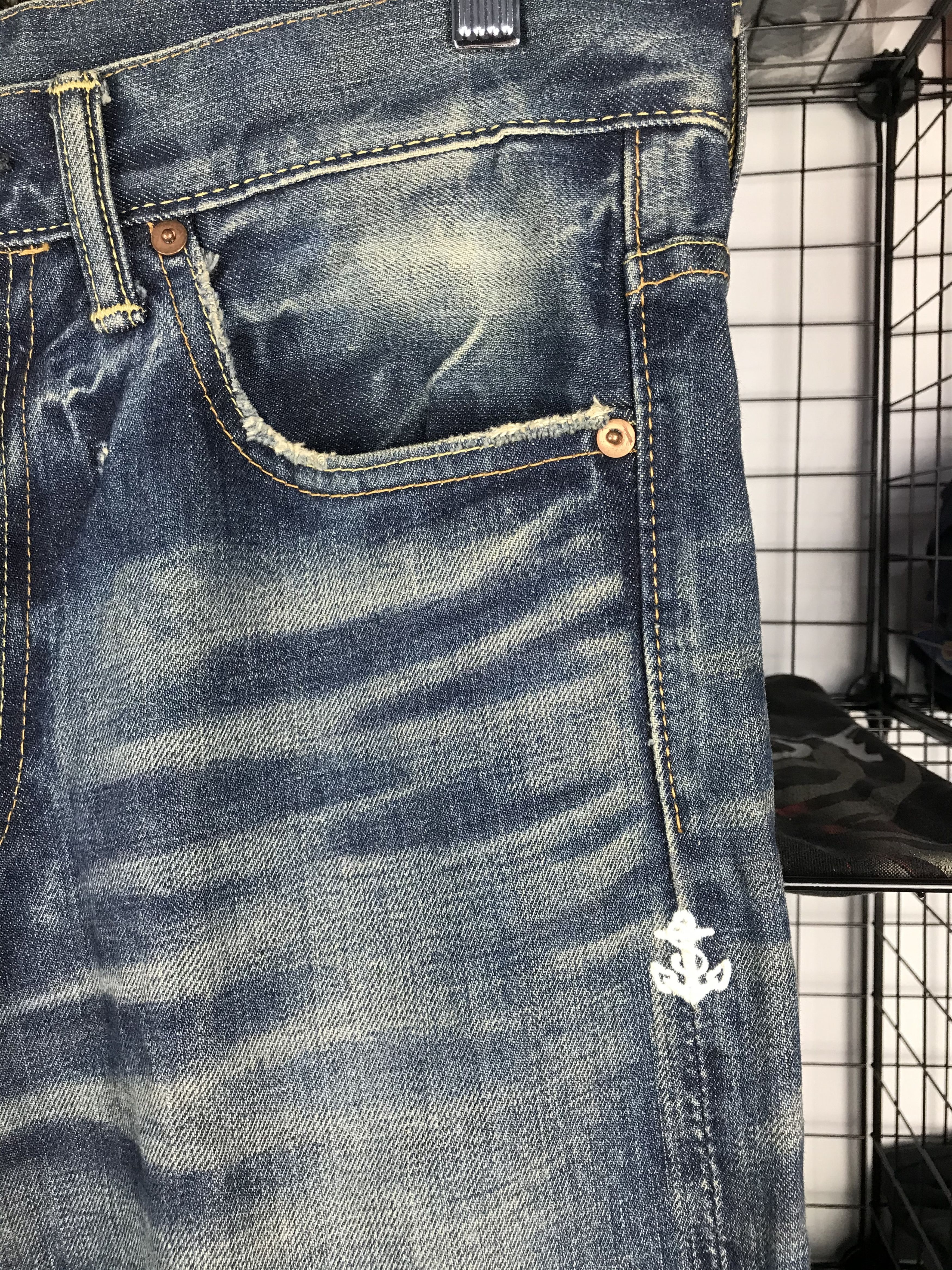 Japanese Brand Blueport Denim Streetwear Size US 33 - 5 Thumbnail