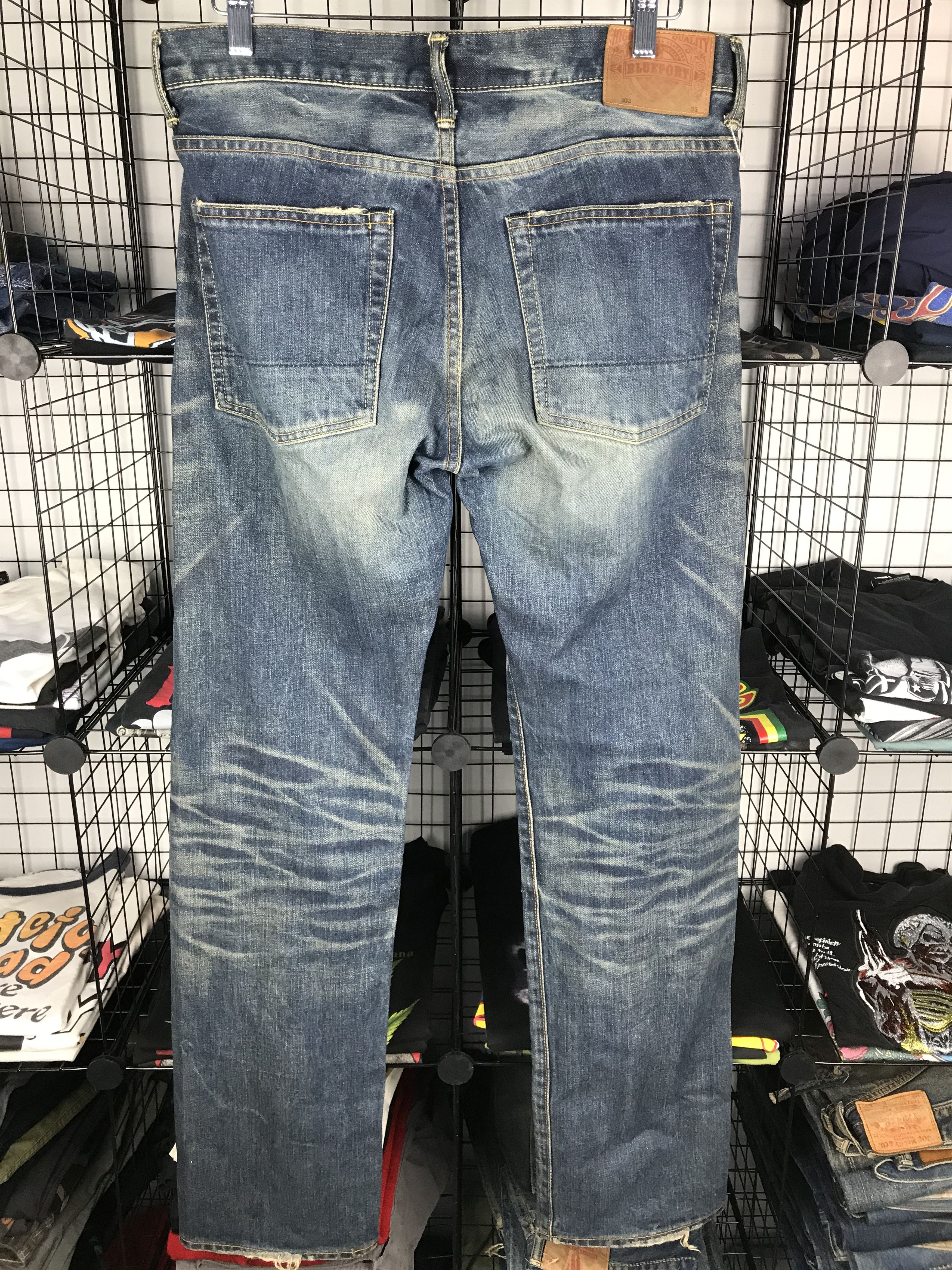 Japanese Brand Blueport Denim Streetwear Size US 33 - 6 Thumbnail