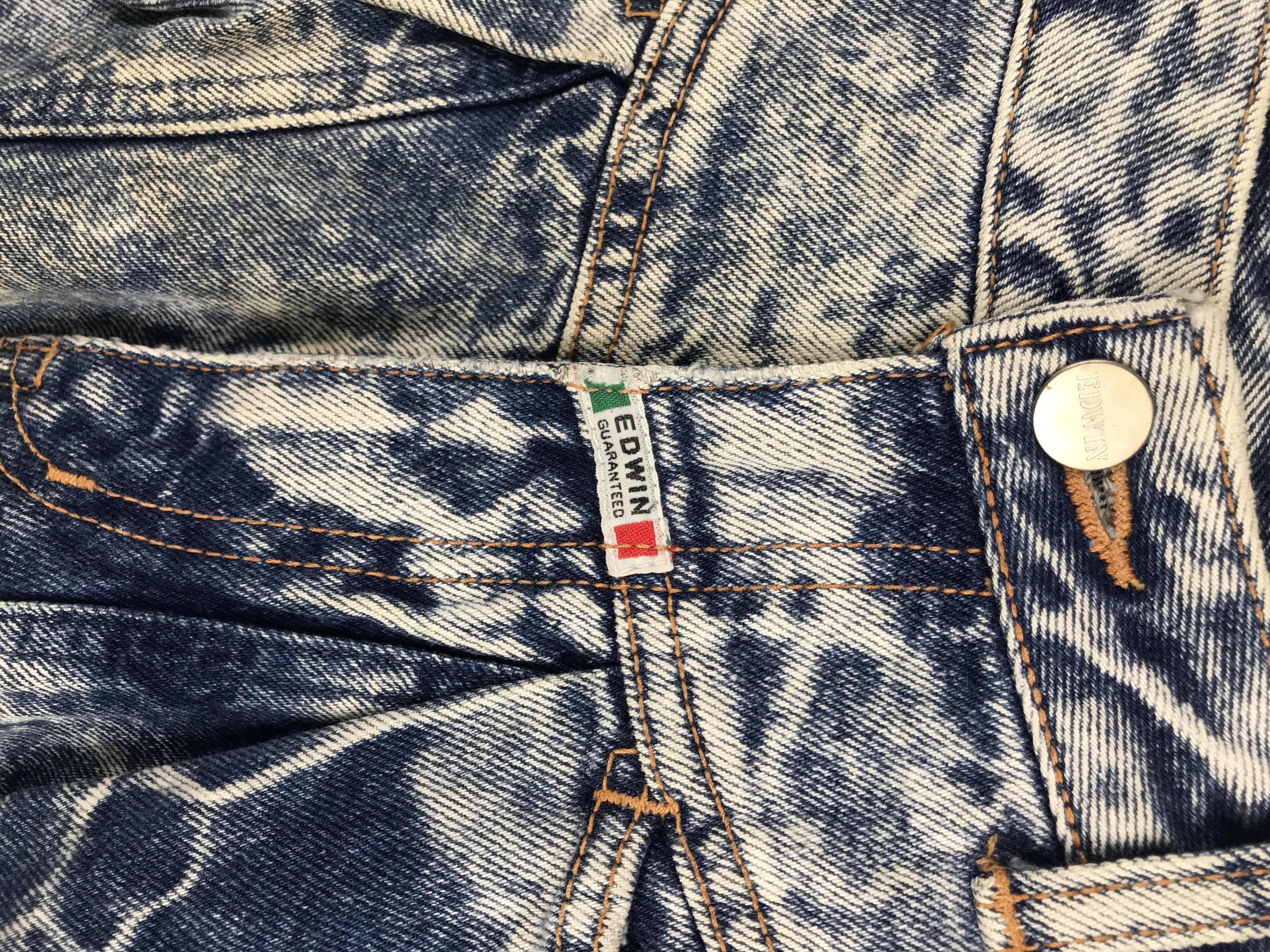 Japanese Brand × Vintage RARE' Edwin denim jeans asid wash blue Size US 26 / EU 42 - 2 Thumbnail
