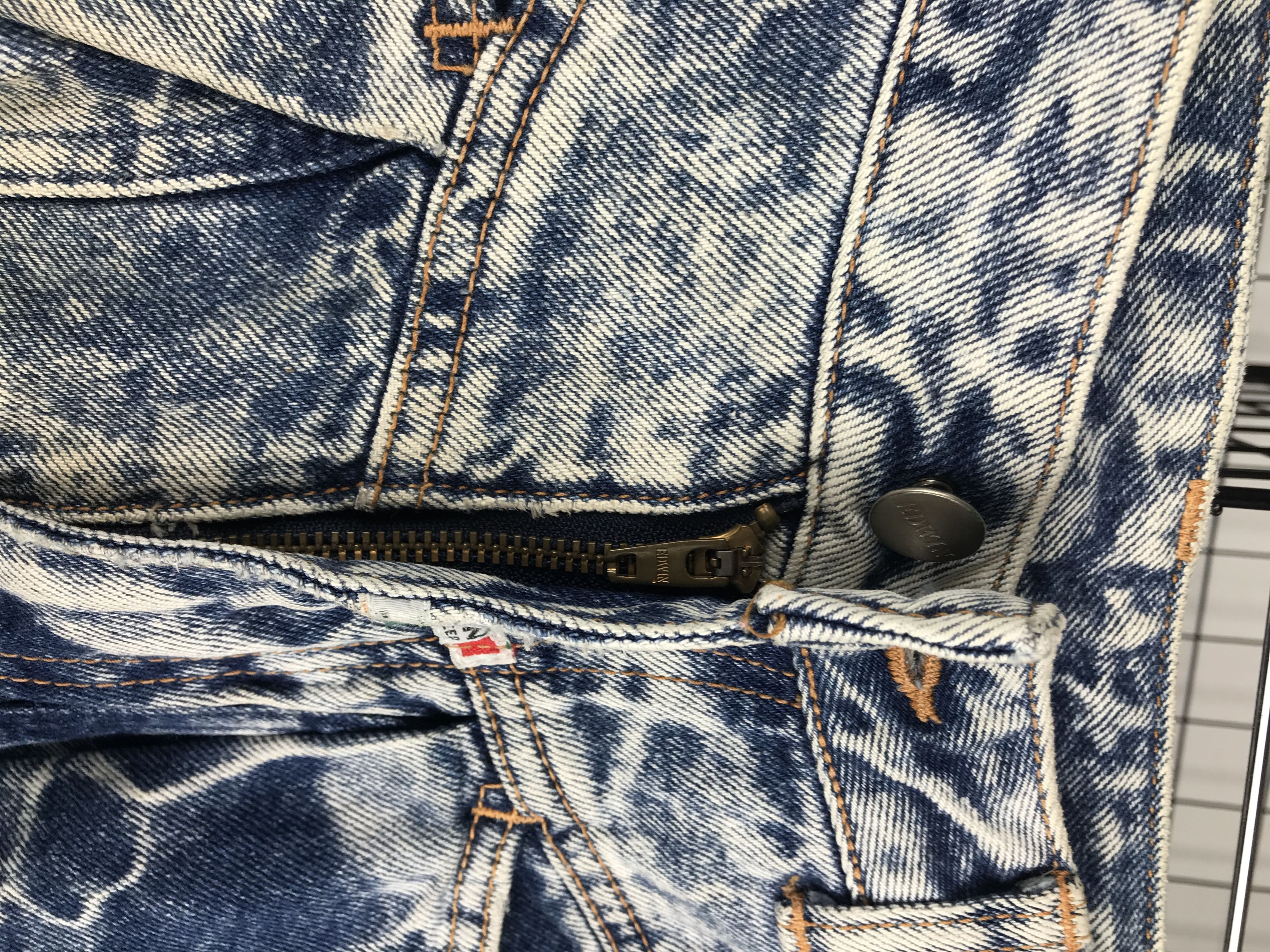 Japanese Brand × Vintage RARE' Edwin denim jeans asid wash blue Size US 26 / EU 42 - 6 Thumbnail