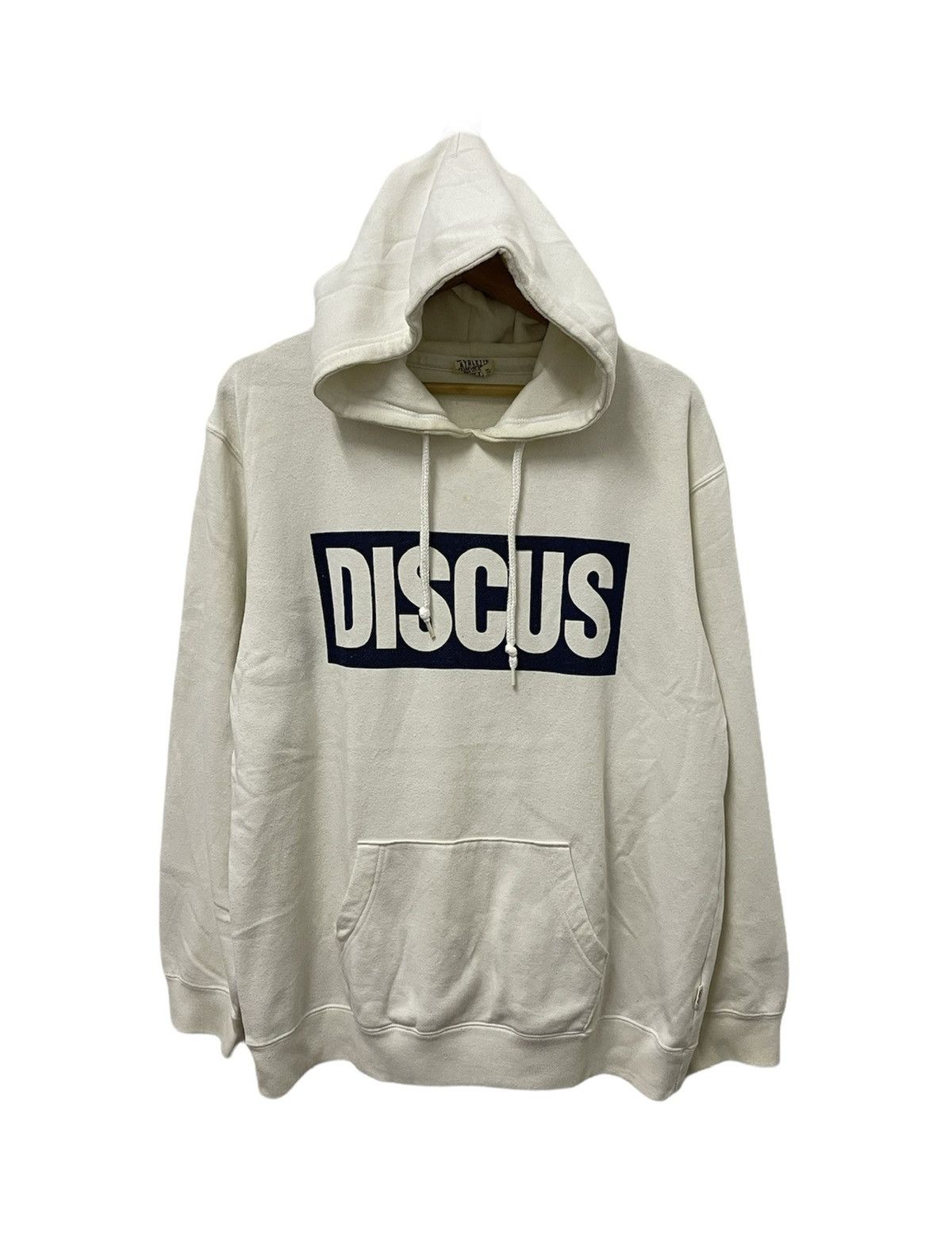 Japanese Brand × Vintage Vintage Discus 90’s Spell Out Hoodie Size US L / EU 52-54 / 3 - 1 Thumbnail