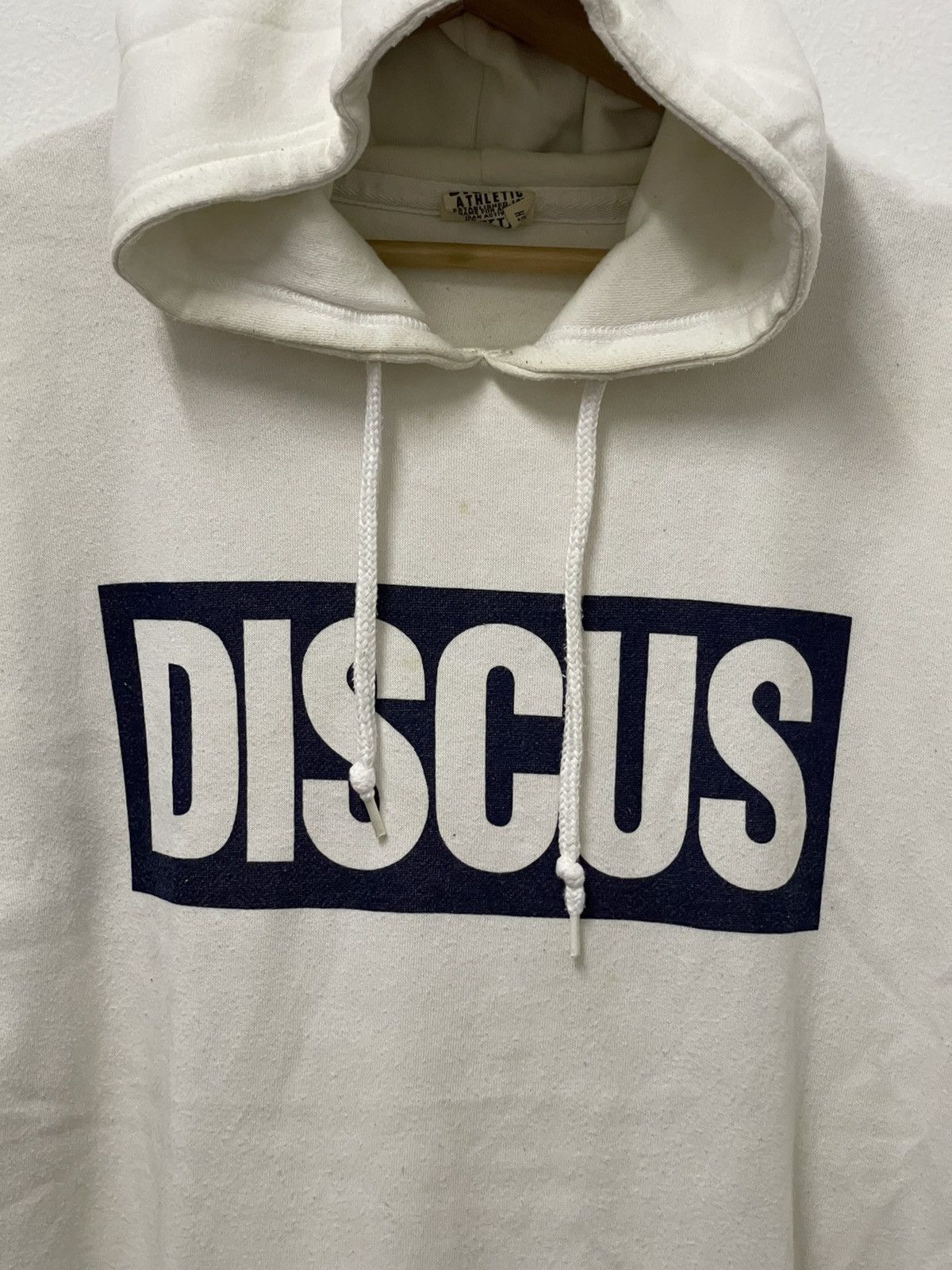 Japanese Brand × Vintage Vintage Discus 90’s Spell Out Hoodie Size US L / EU 52-54 / 3 - 2 Thumbnail