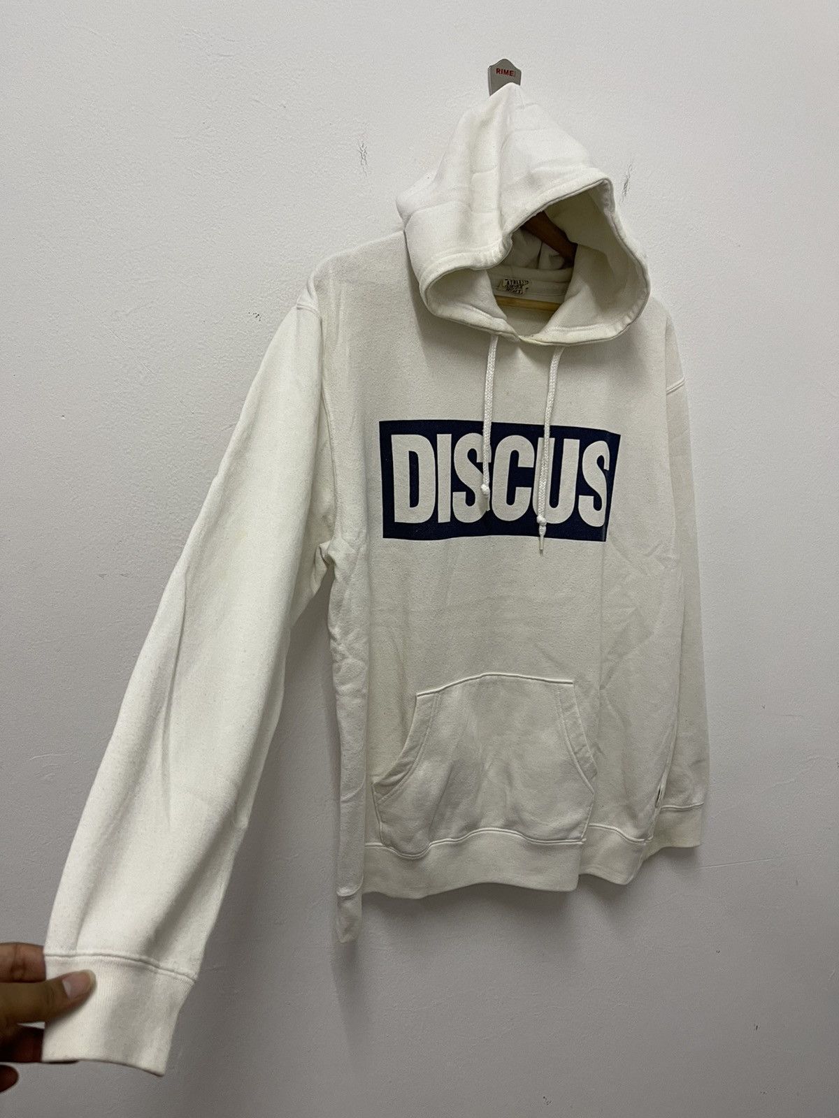 Japanese Brand × Vintage Vintage Discus 90’s Spell Out Hoodie Size US L / EU 52-54 / 3 - 3 Thumbnail
