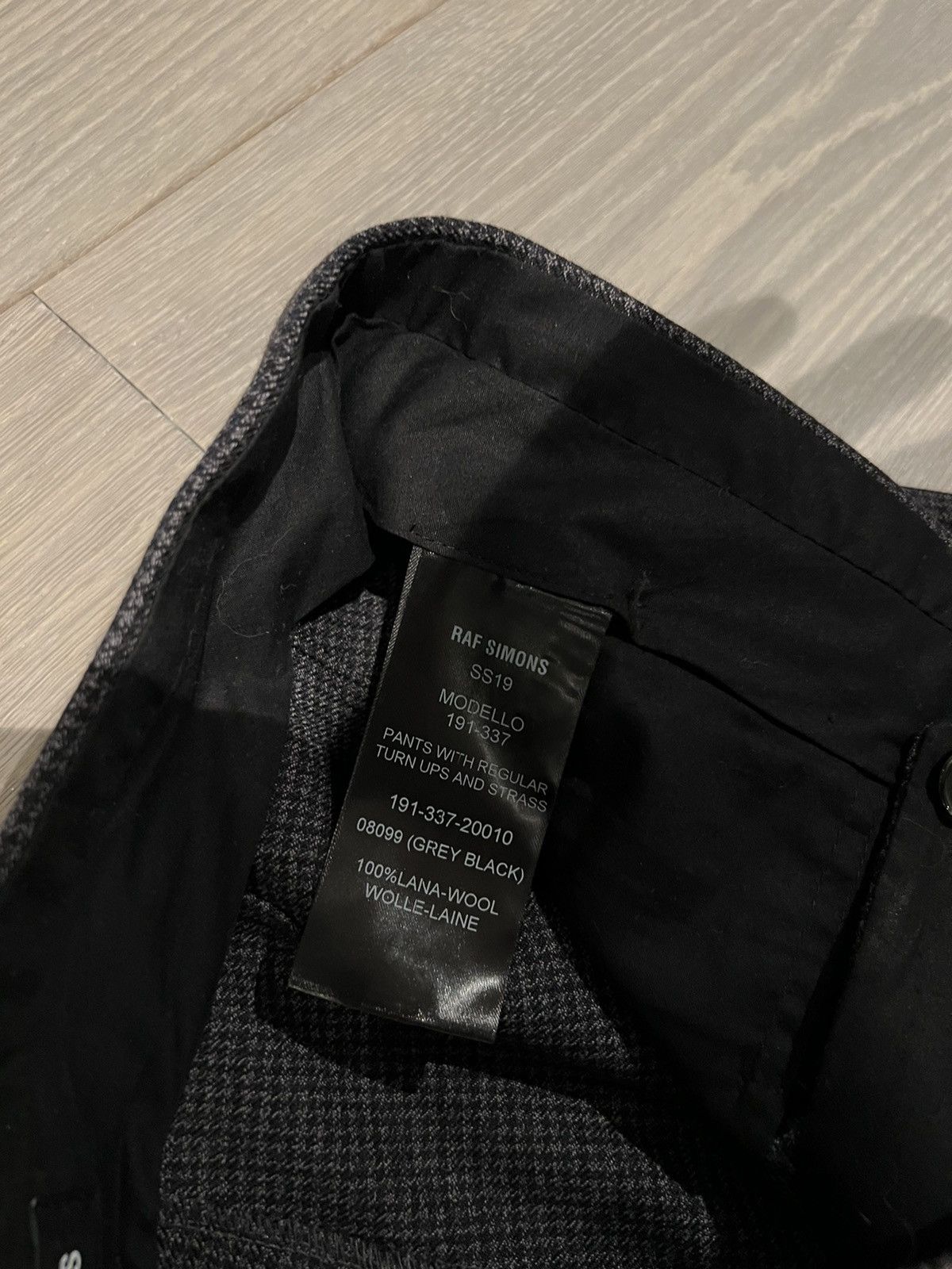 Raf Simons Extremely Rare SS19 Crystal Embellished Wool Trousers Size US 30 / EU 46 - 4 Thumbnail