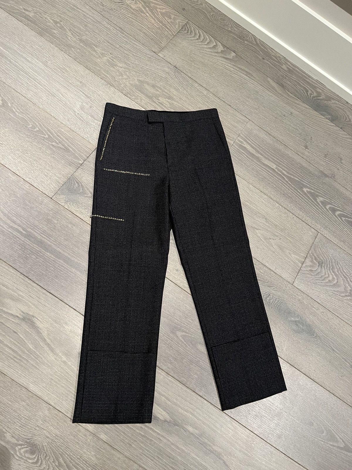 Raf Simons Extremely Rare SS19 Crystal Embellished Wool Trousers Size US 30 / EU 46 - 1 Thumbnail