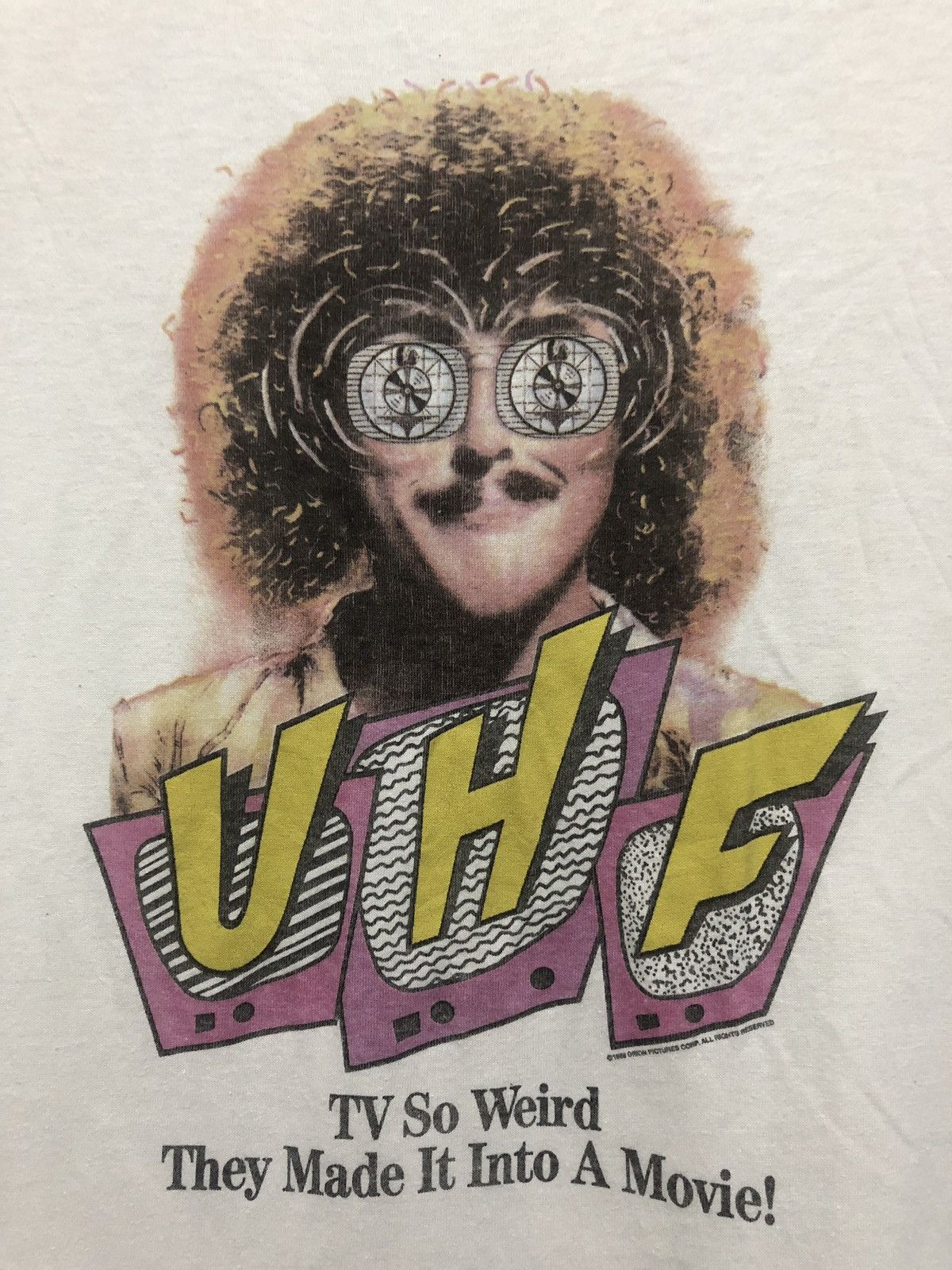 Vintage Vintage 1989 weird al yankovie UHF t shirt cult comedy Size US XL / EU 56 / 4 - 2 Thumbnail
