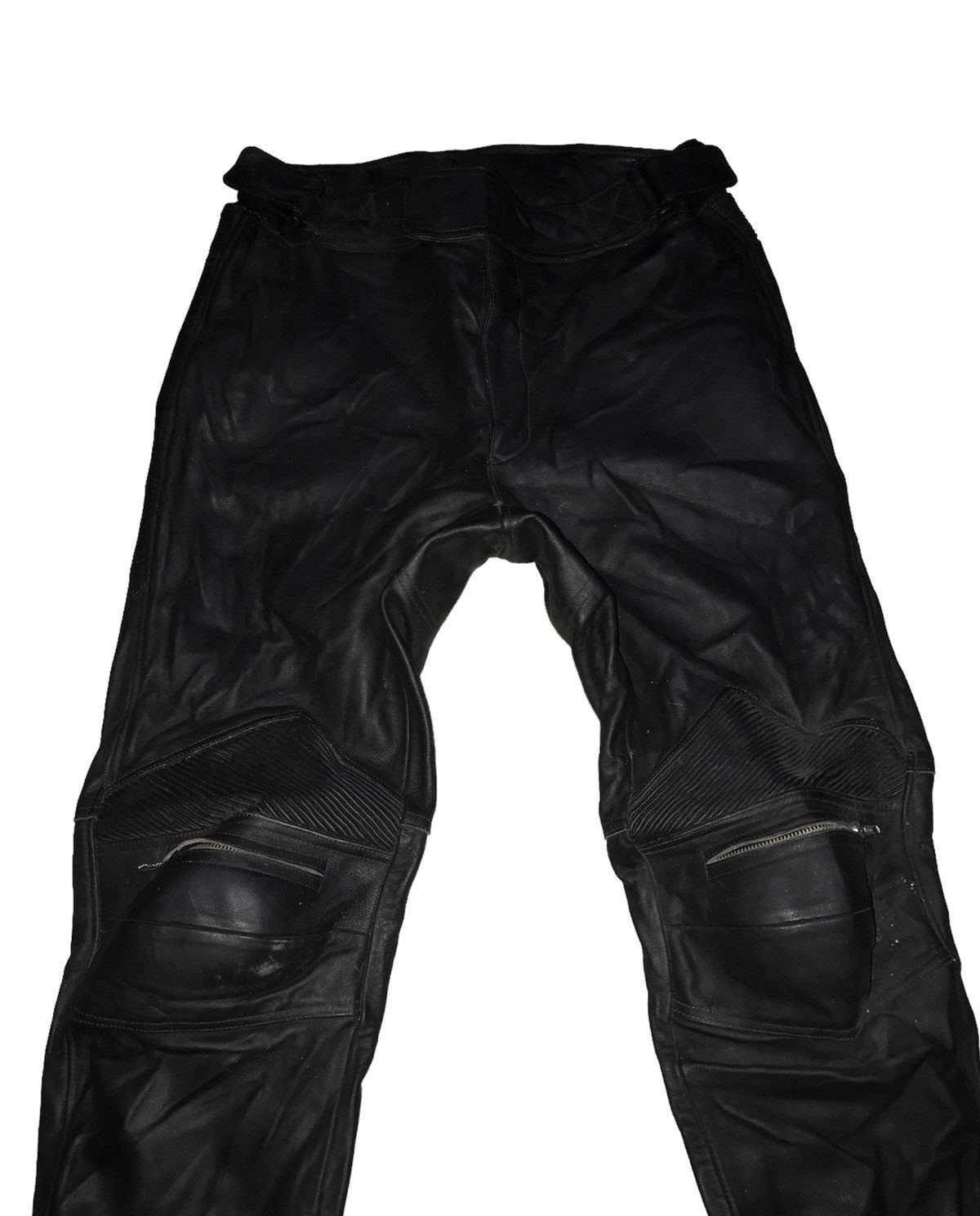 Genuine Leather Japanese Komine Motorcycle Riding Gear Leather Pants Size US 38 / EU 54 - 4 Thumbnail