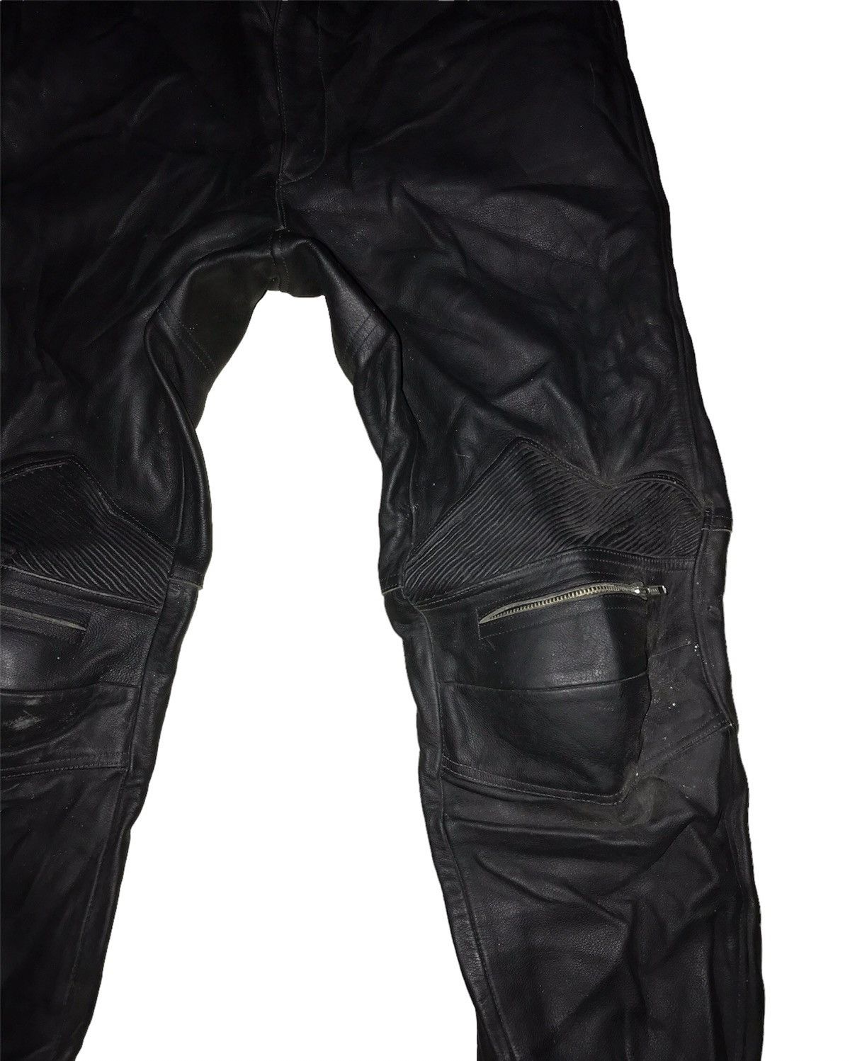 Genuine Leather Japanese Komine Motorcycle Riding Gear Leather Pants Size US 38 / EU 54 - 9 Thumbnail