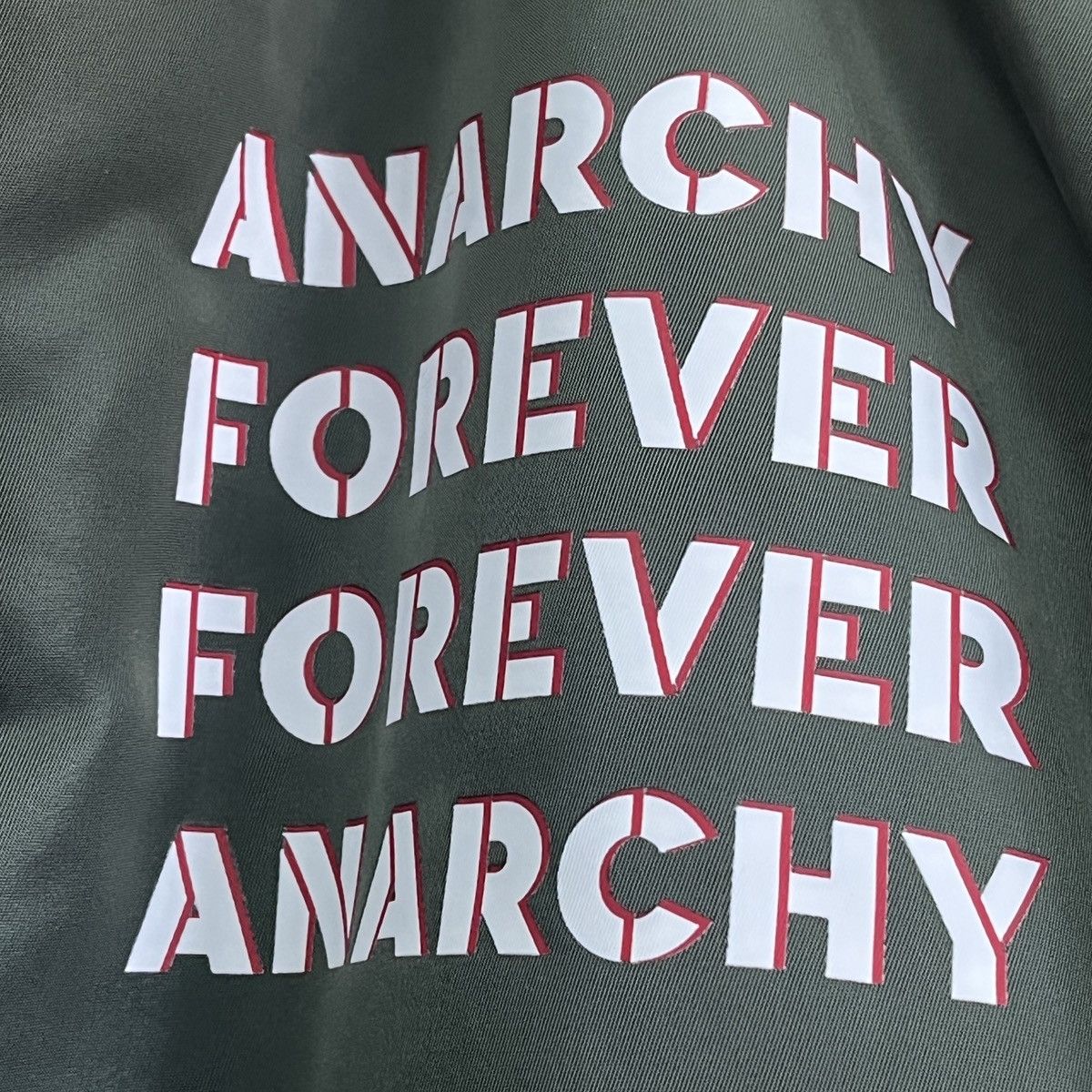 Alpha Industries × Vintage Grails Alpha Industries AFFA Printed Anarchy Forever Bomber Size US M / EU 48-50 / 2 - 5 Thumbnail