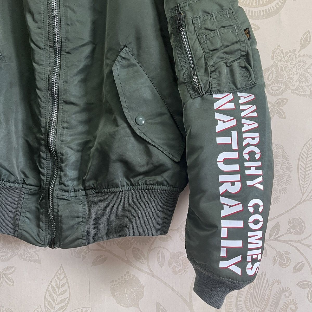 Alpha Industries × Vintage Grails Alpha Industries AFFA Printed Anarchy Forever Bomber Size US M / EU 48-50 / 2 - 13 Thumbnail