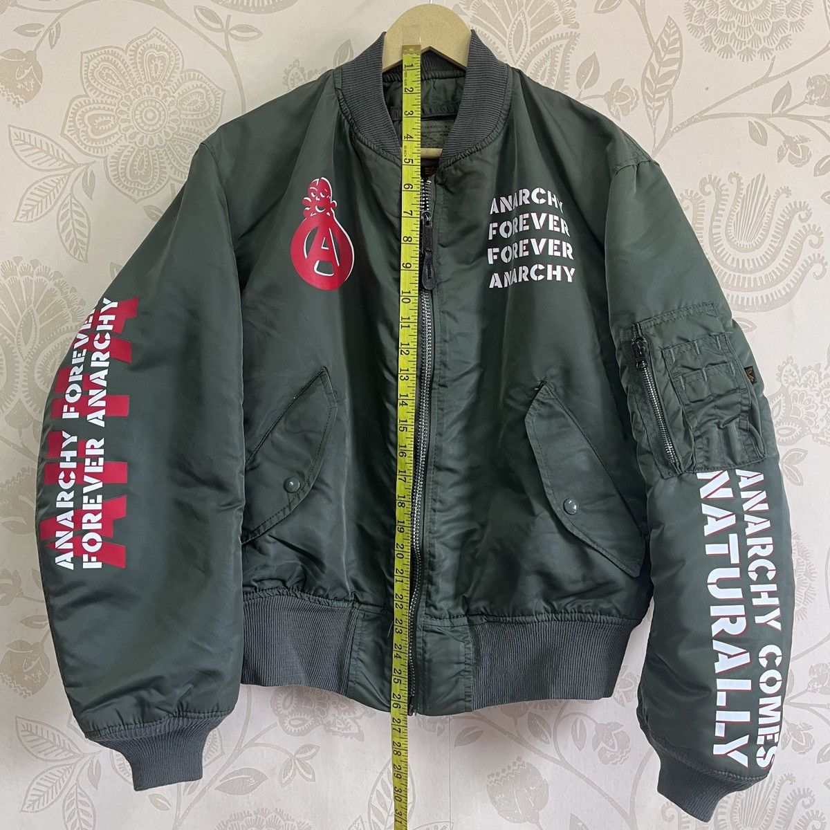 Alpha Industries × Vintage Grails Alpha Industries AFFA Printed Anarchy Forever Bomber Size US M / EU 48-50 / 2 - 22 Thumbnail