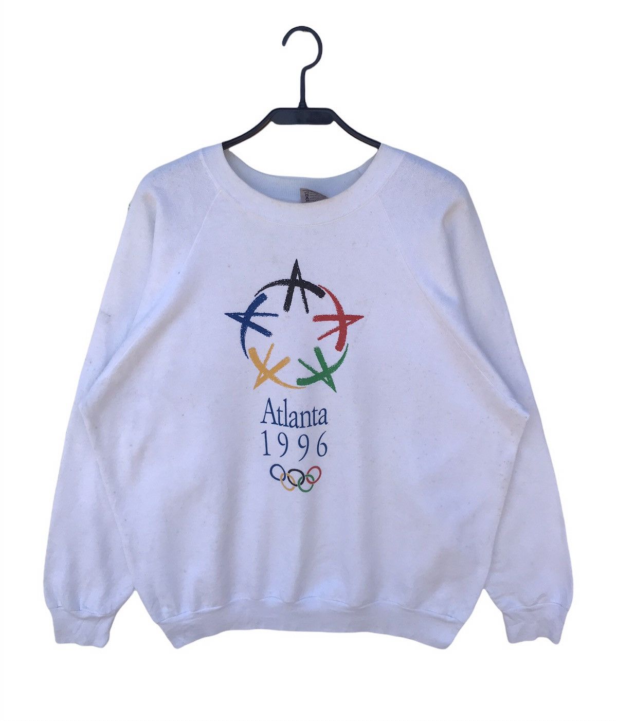 USA Olympics × Vintage Vintage 90s Oneita Olympics Atlanta Sweatshirt Size US L / EU 52-54 / 3 - 1 Thumbnail