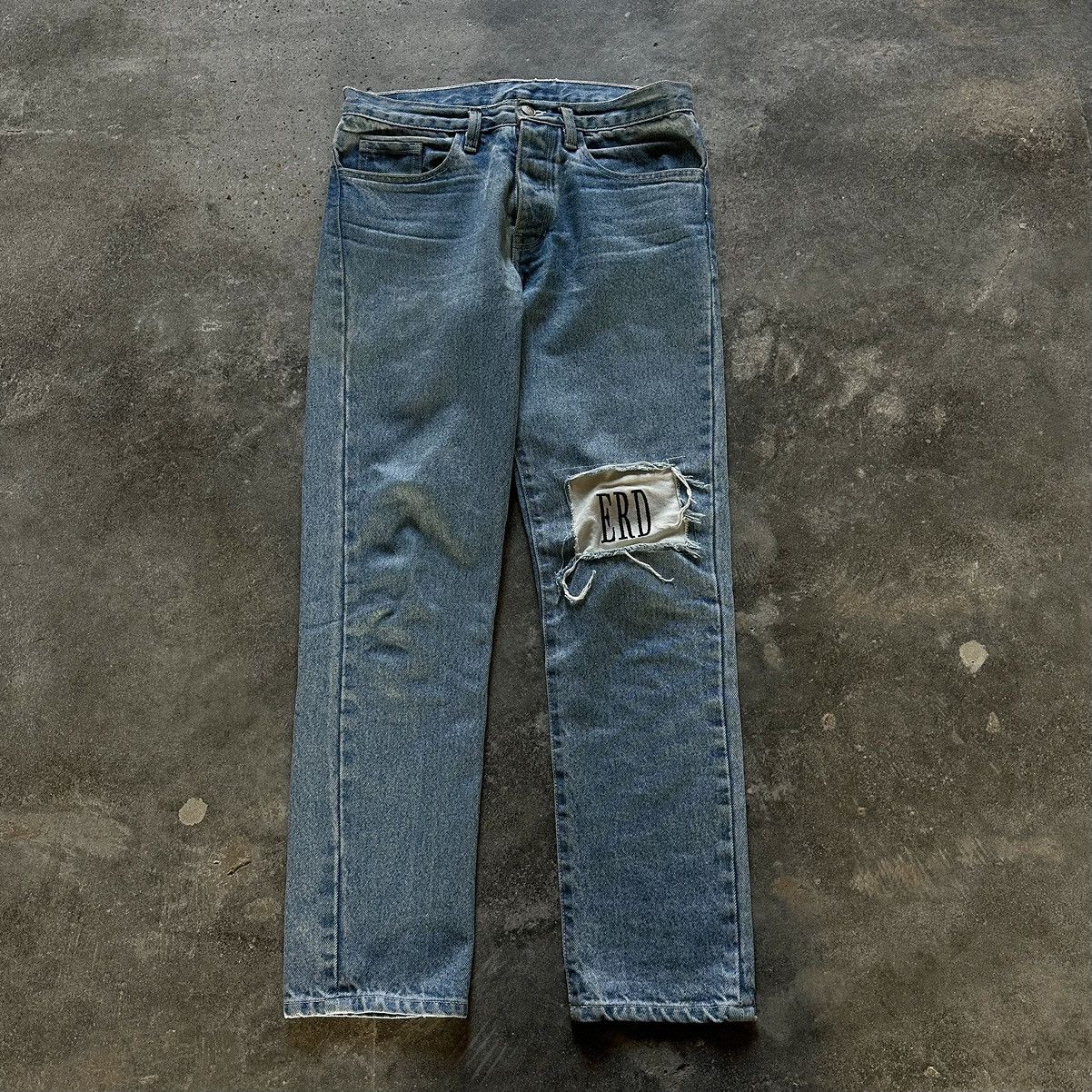 Enfants Riches Deprimes Knee Patch light wash denim Size US 32 / EU 48 - 1 Thumbnail