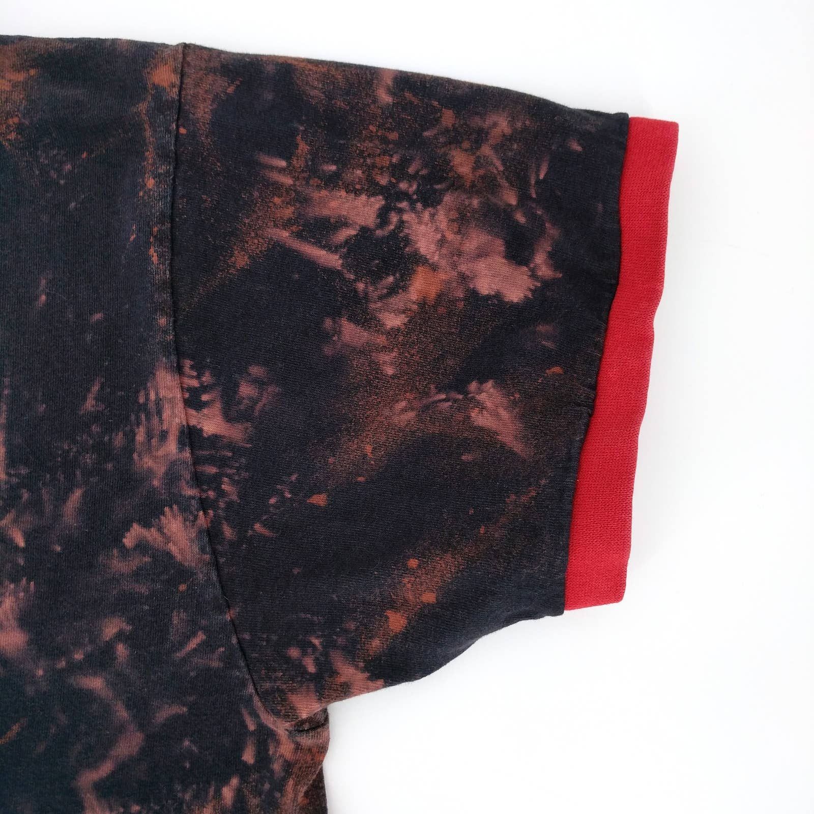 Nike × Vintage Vintage NIKE 90s Custom Bleached Tie Dye Ringer T-Shirt M Size US M / EU 48-50 / 2 - 4 Thumbnail