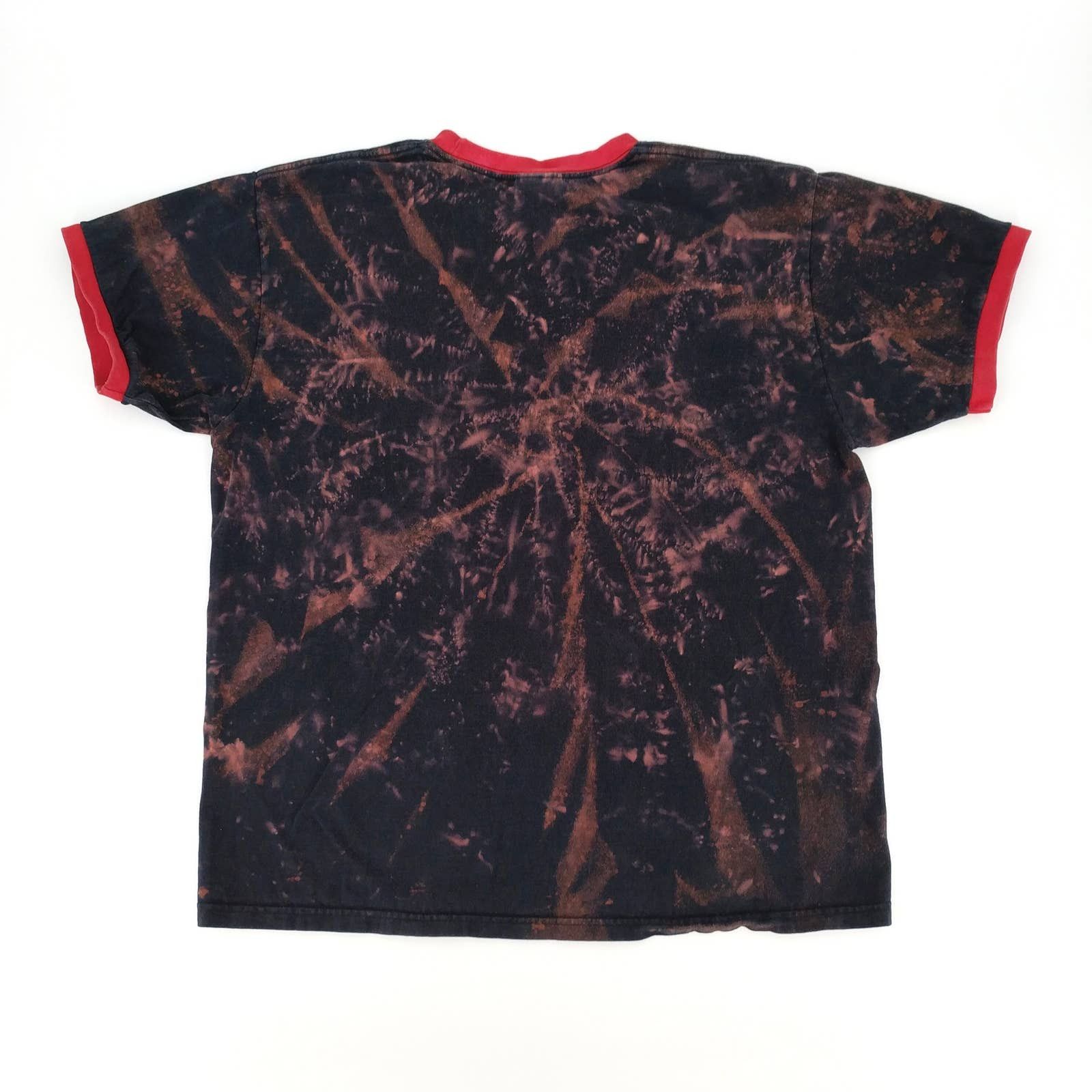 Nike × Vintage Vintage NIKE 90s Custom Bleached Tie Dye Ringer T-Shirt M Size US M / EU 48-50 / 2 - 5 Thumbnail